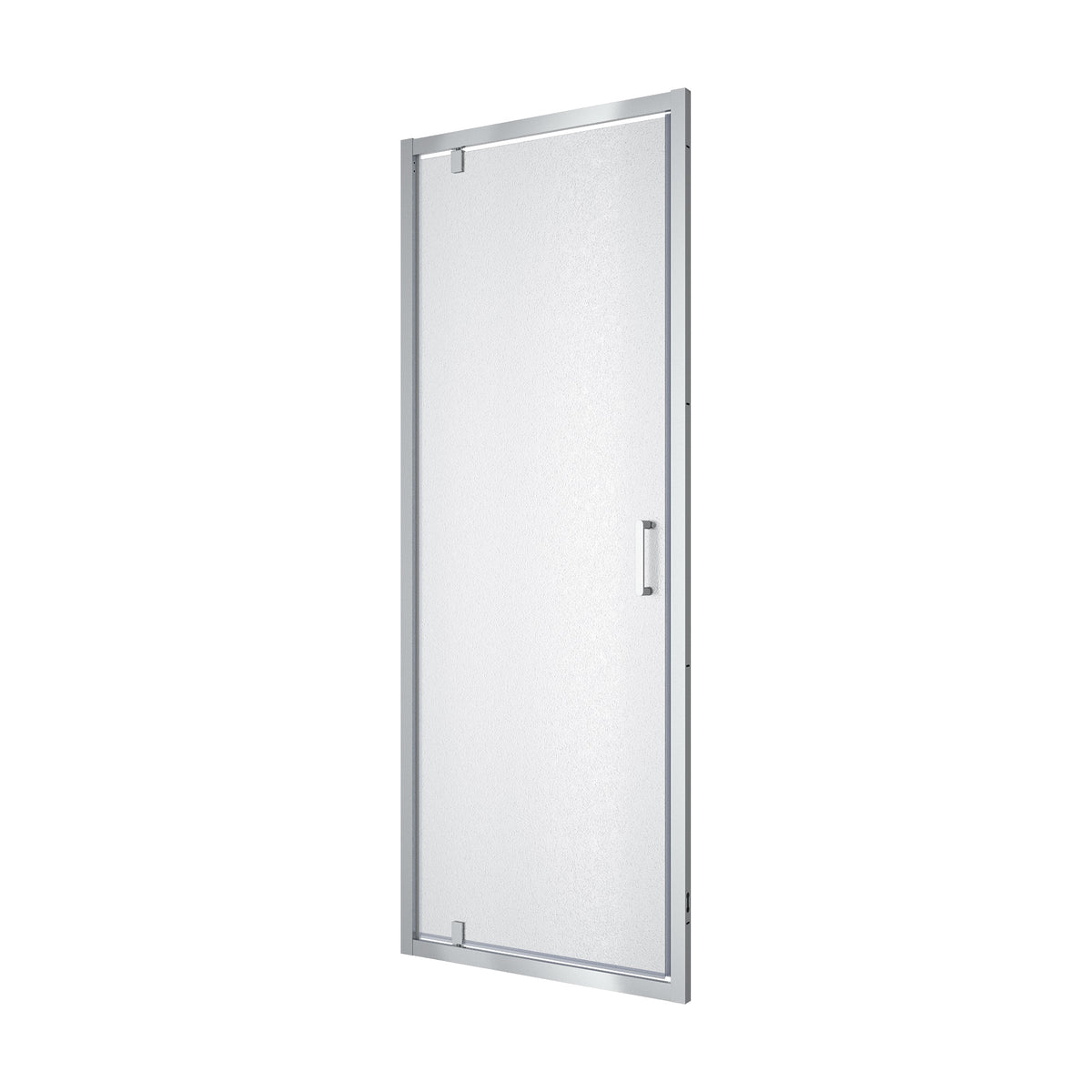 Line Pro hinged shower door, single piece, 800 mm, chrome, 6mm grape glass