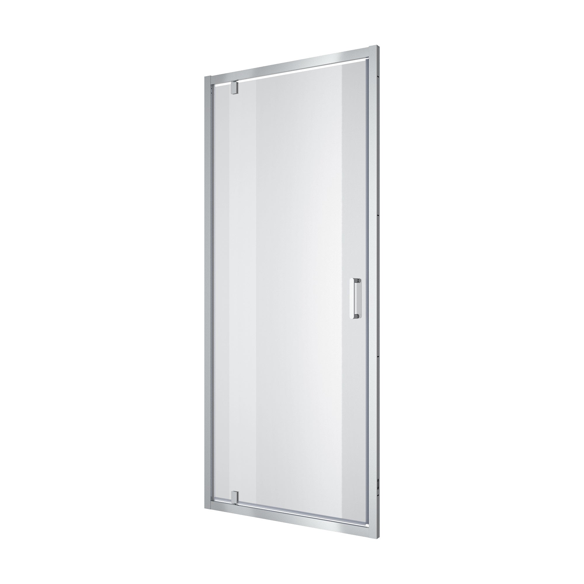 Line Pro hinged shower door, single piece, 900 mm, chrome, 6mm clear glass