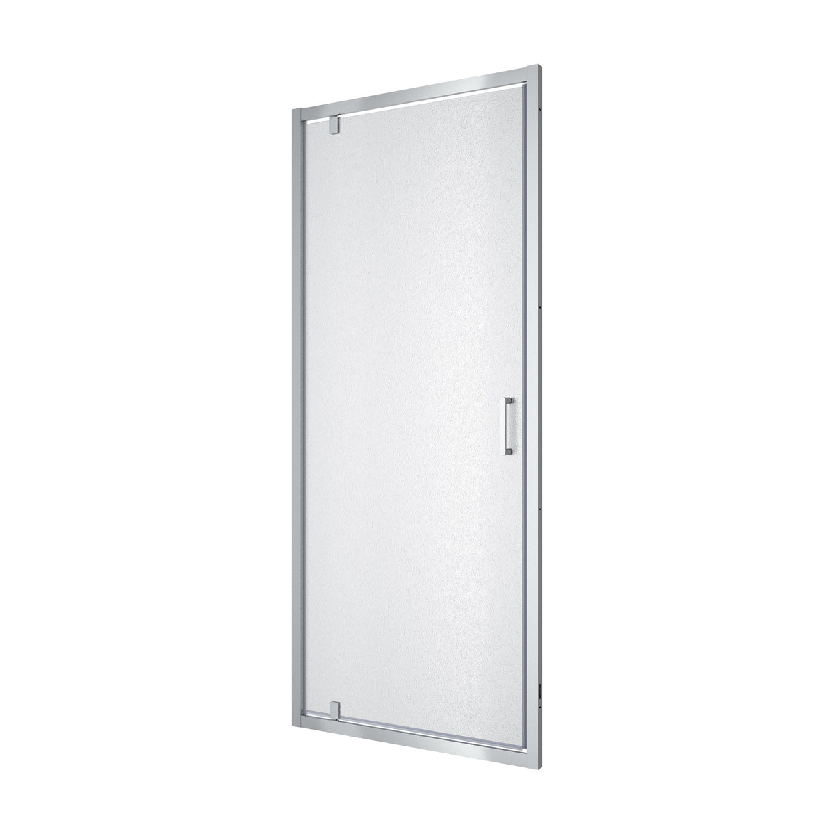 Line Pro hinged shower door, single piece, 900 mm, chrome, 6mm grape glass