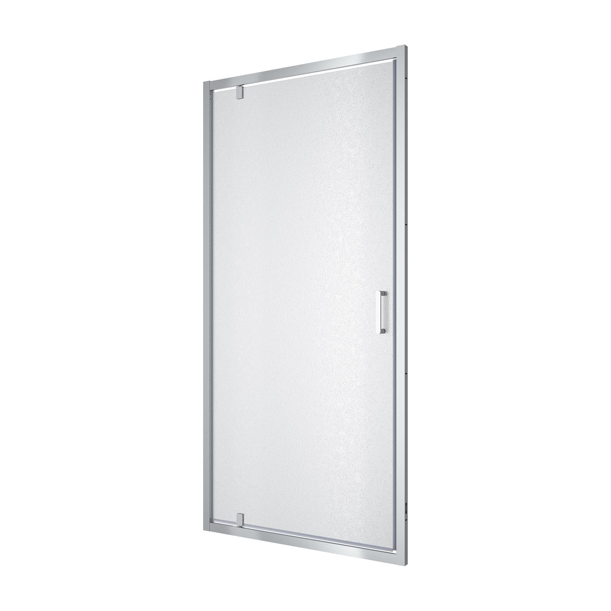 Line Pro hinged shower door, single piece, 1000 mm, chrome, 6mm grape glass
