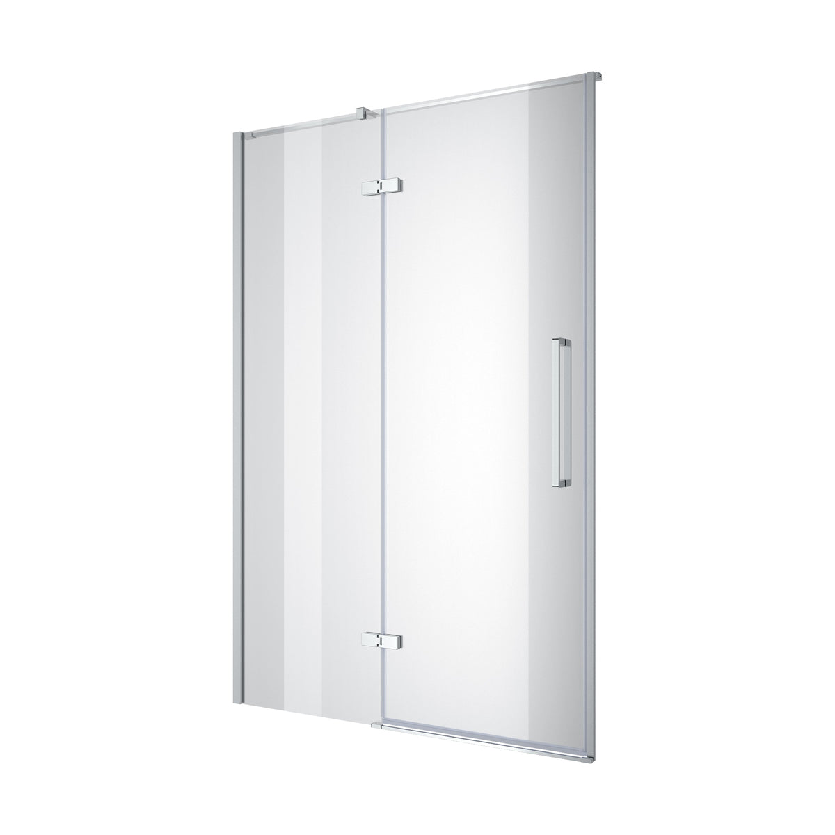 Cube Drzwi prysznicowe otwierane, dwuelementowe, bezprofilowe 1000*1950 mm, chrom, szkło 6 mm, clear