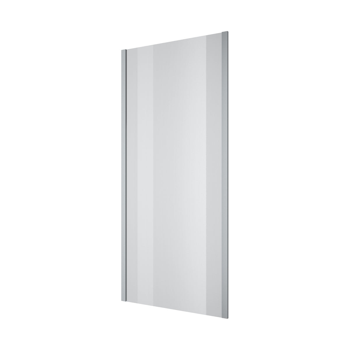 Cube Panel fijo sin perfil 900×1950 mm, cromo, cristal clear de 6 mm