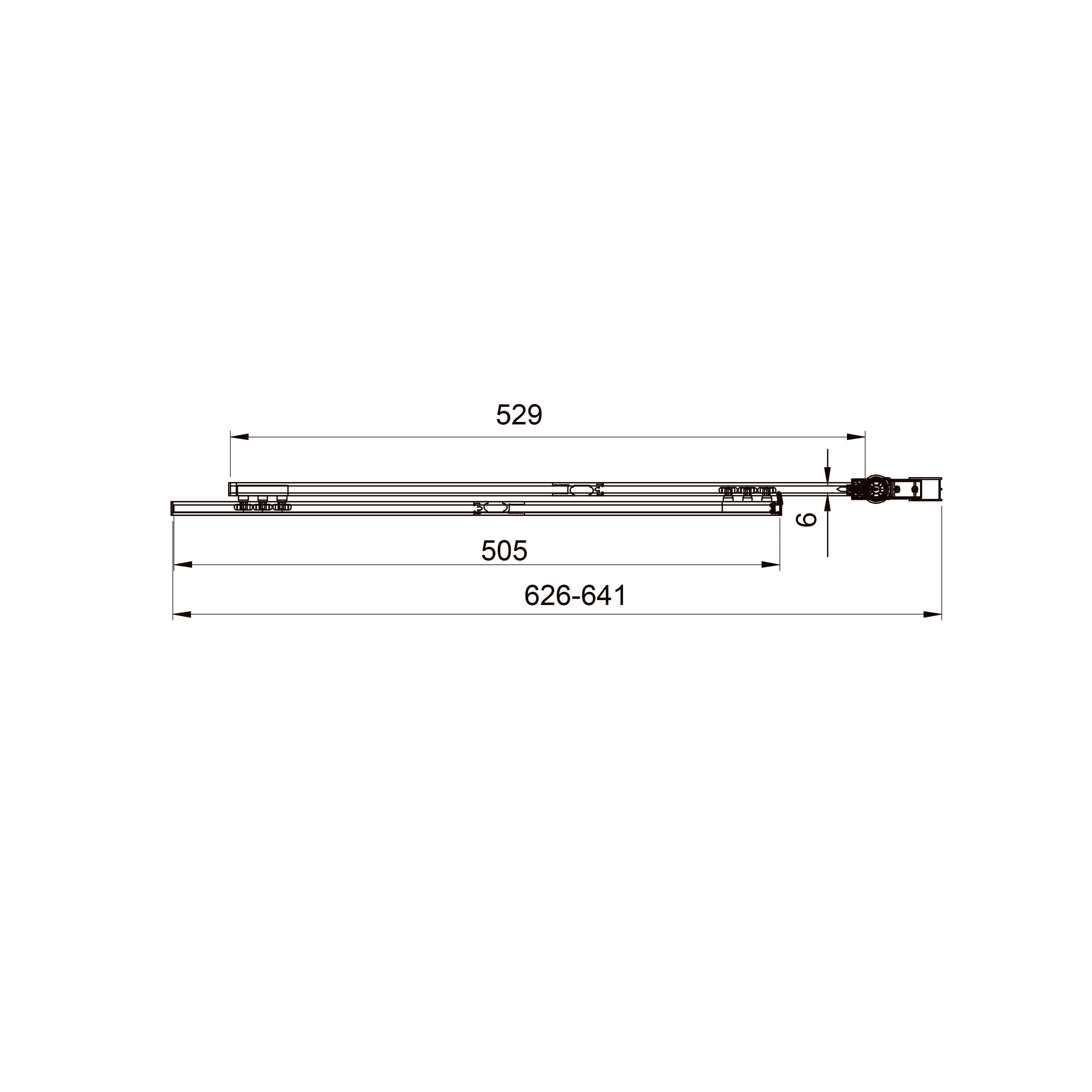Style Mampara de bañera de dos elementos 1000×1500 mm, negro mate, cristal clear de 6 mm