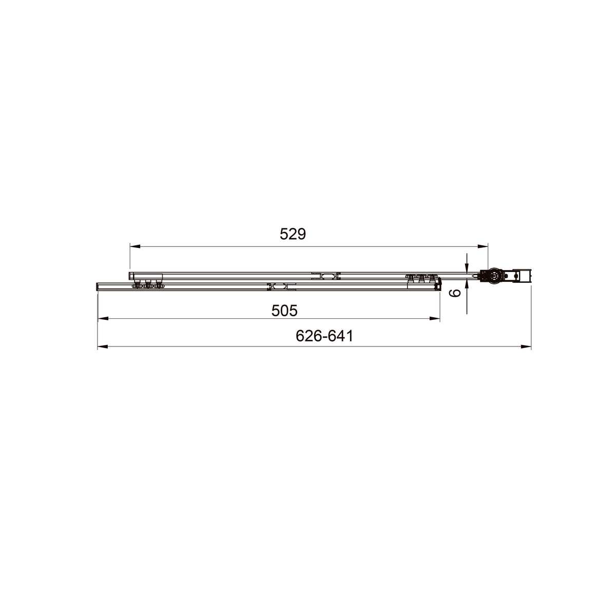 Style Mampara de bañera de dos elementos 1000×1500 mm, negro mate, cristal europe grey de 6 mm