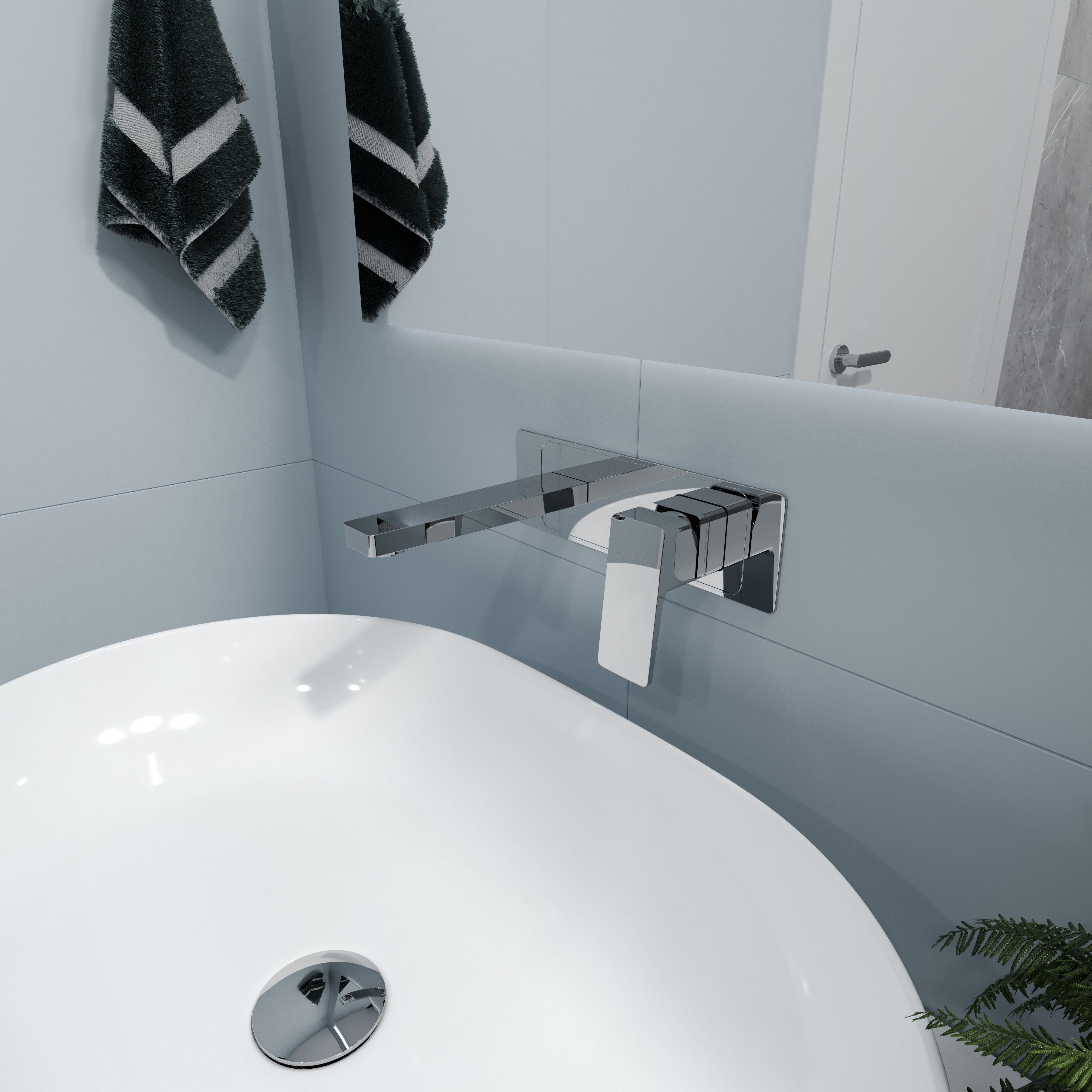 Cube podomítková umyvadlová baterie