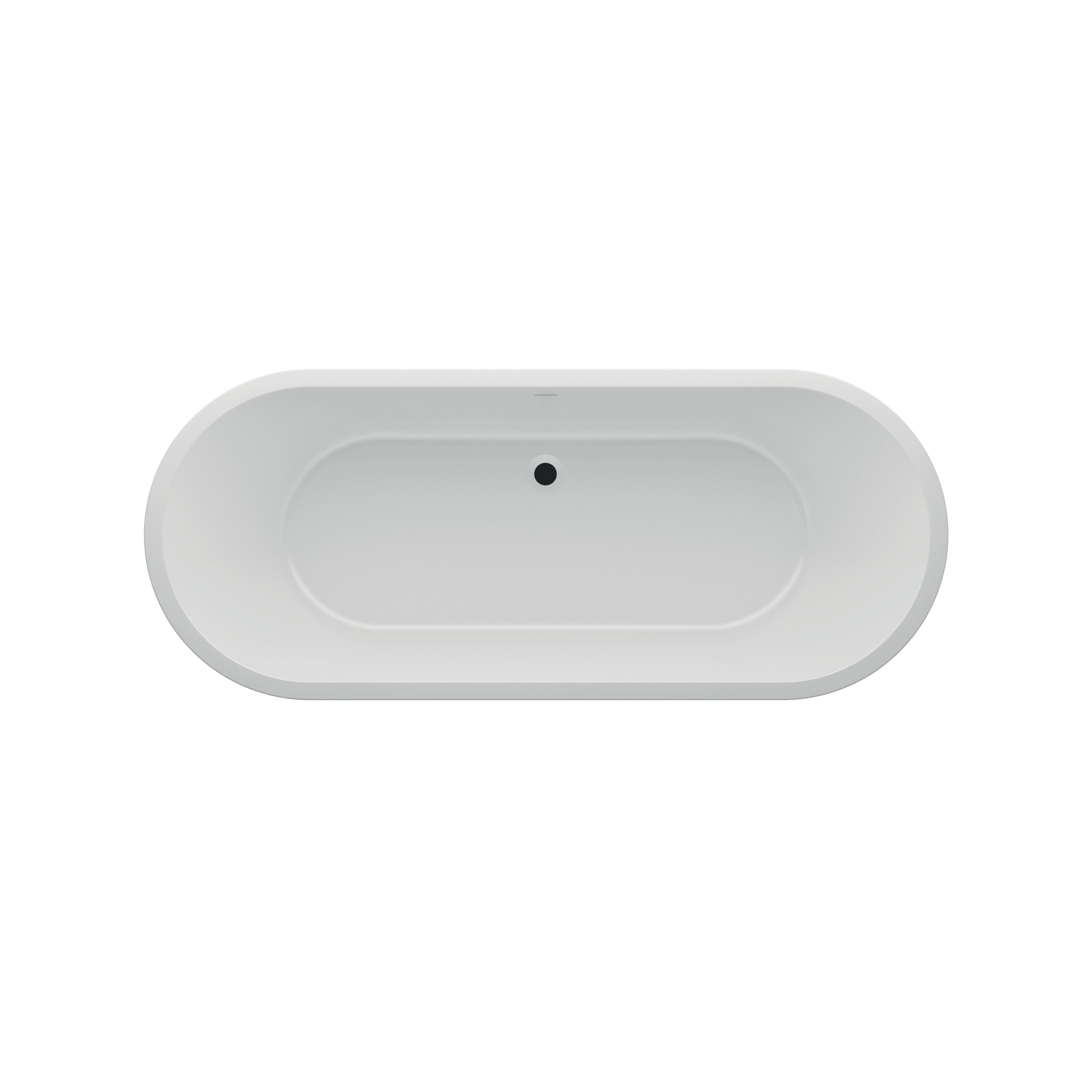 Ванна акрилова окремостояча суцільнолита Elara 1700x700 White з сифоном