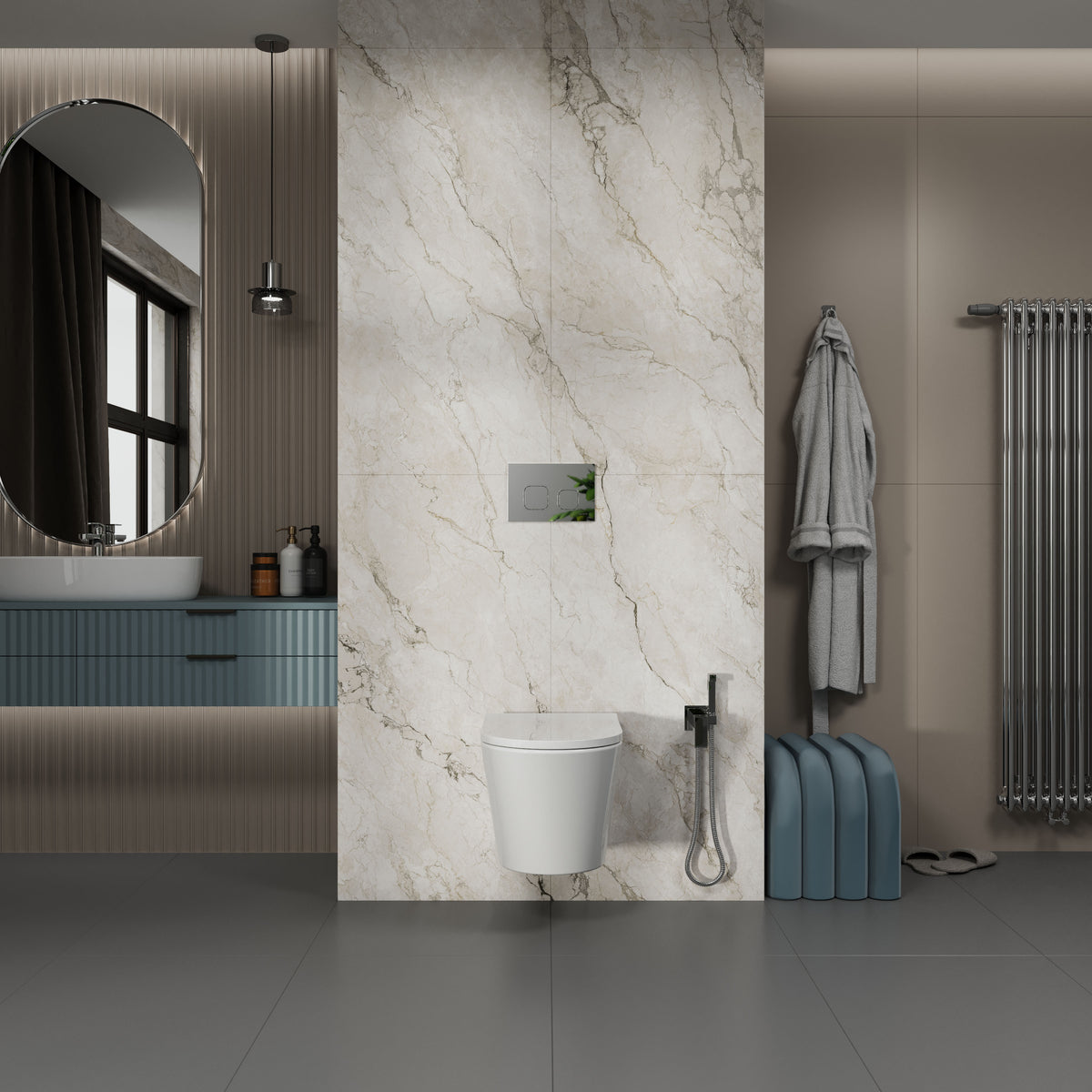 ORION wall-hung toilet with Soft-close Middle Thick seat (Tornado 3.0 flush)