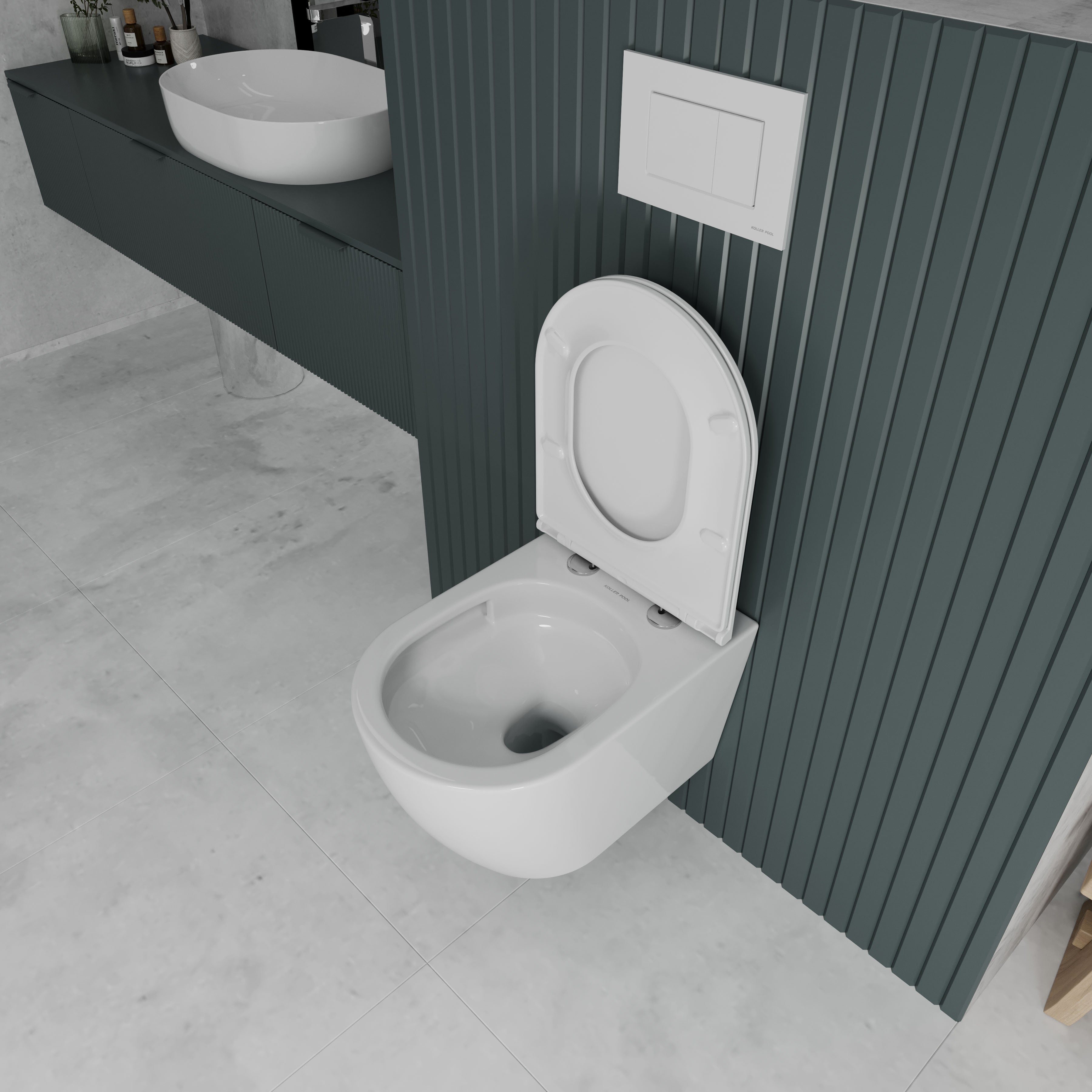 EDGE wall-hung toilet with Soft-close seat (Tornado flush)