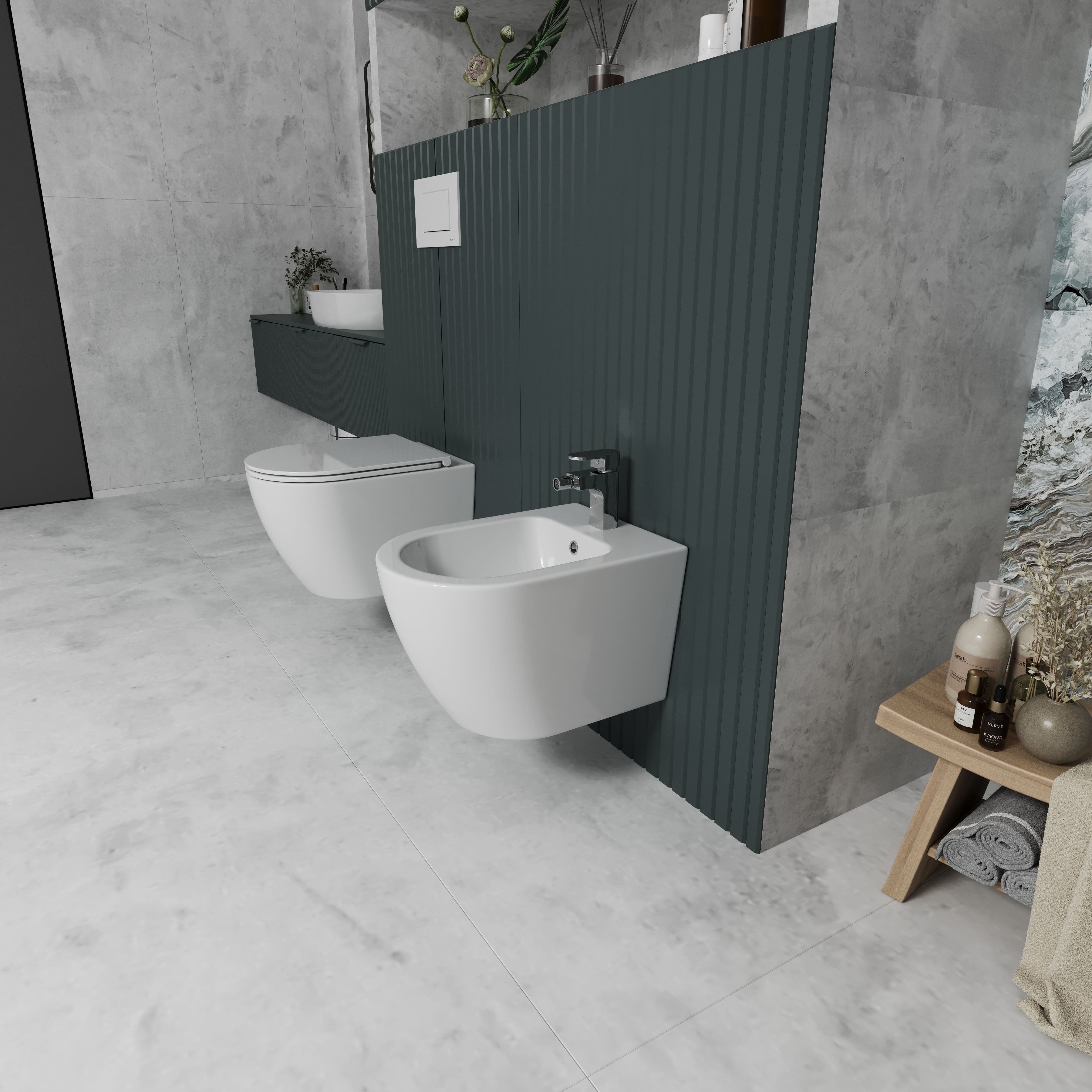 EDGE wall-hung toilet with Soft-close seat (Tornado flush)