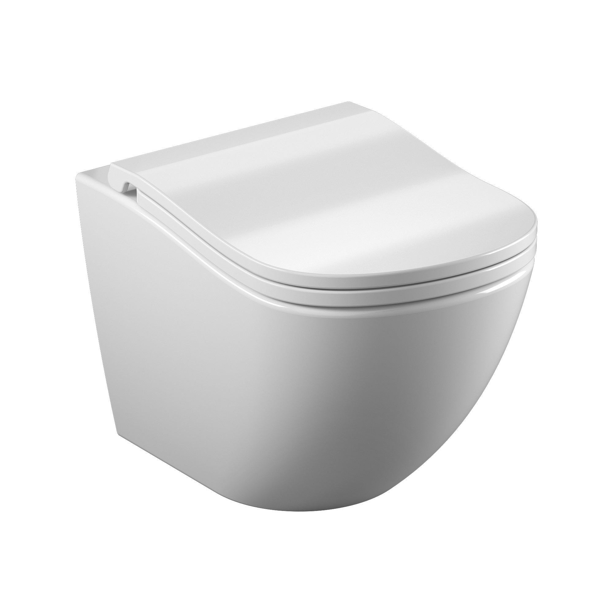 ROUND COMFORT inodoro suspendido con asiento Soft-close (descarga Tornado 3.0)