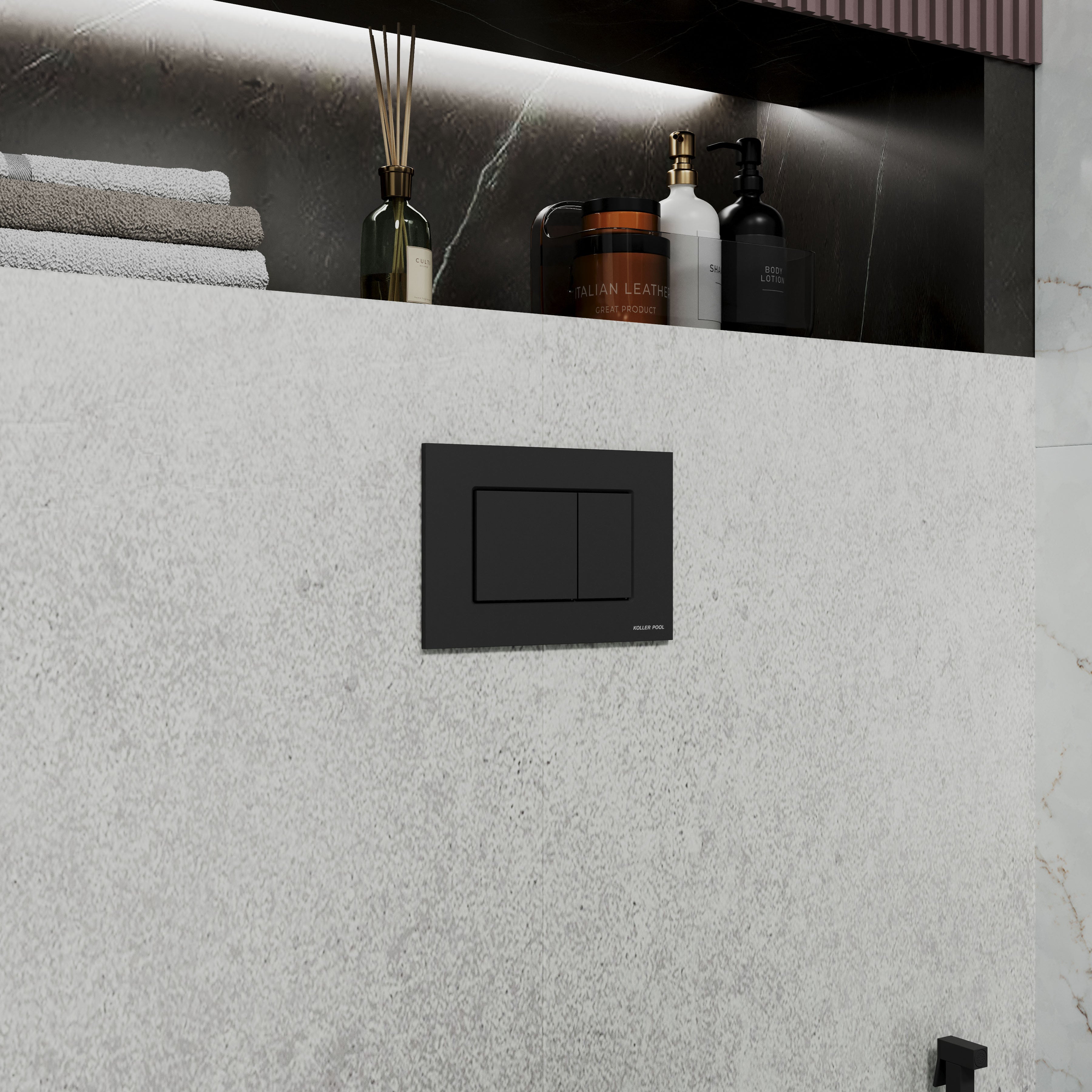 MIO панель змиву чорний матовий