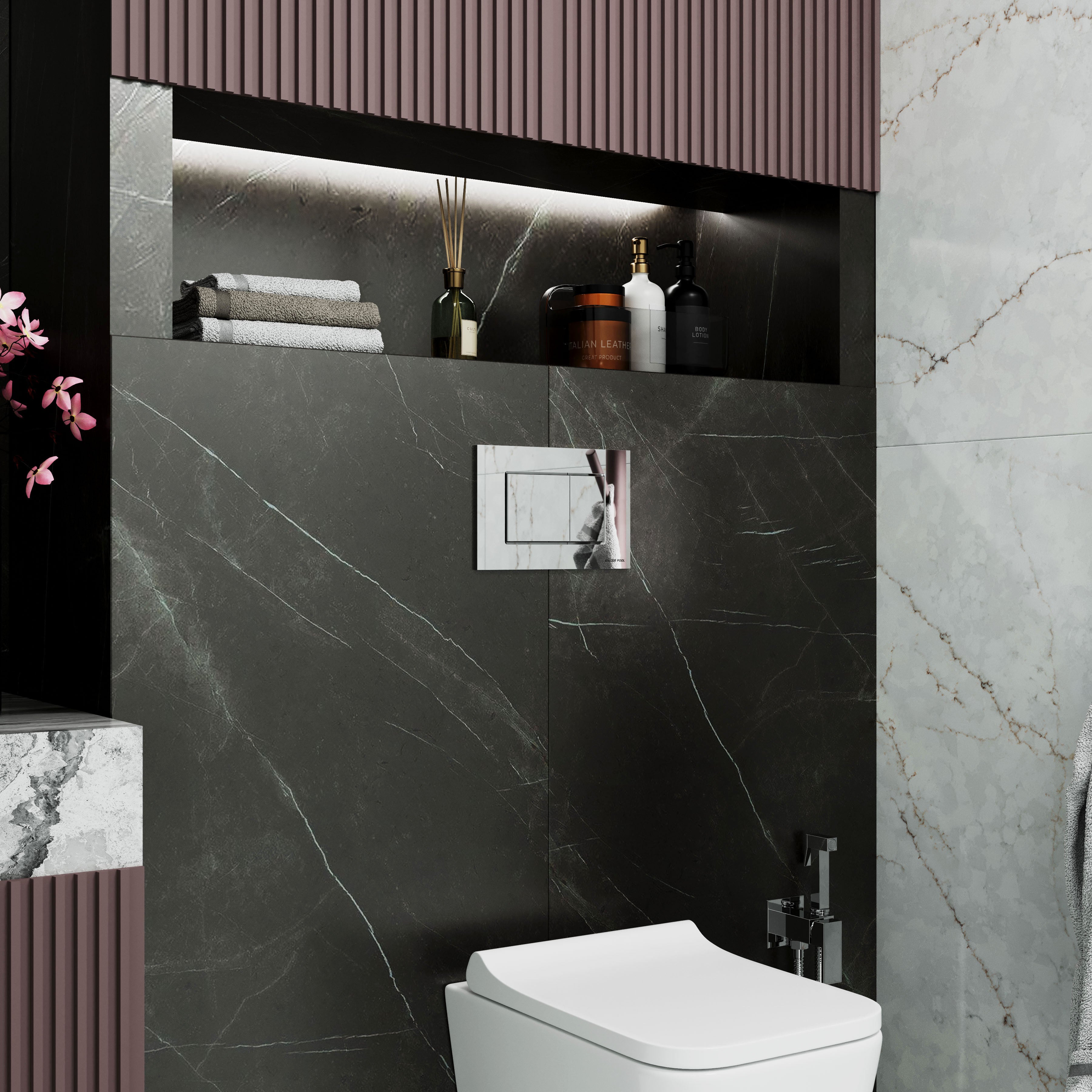 MIO панель змиву хром