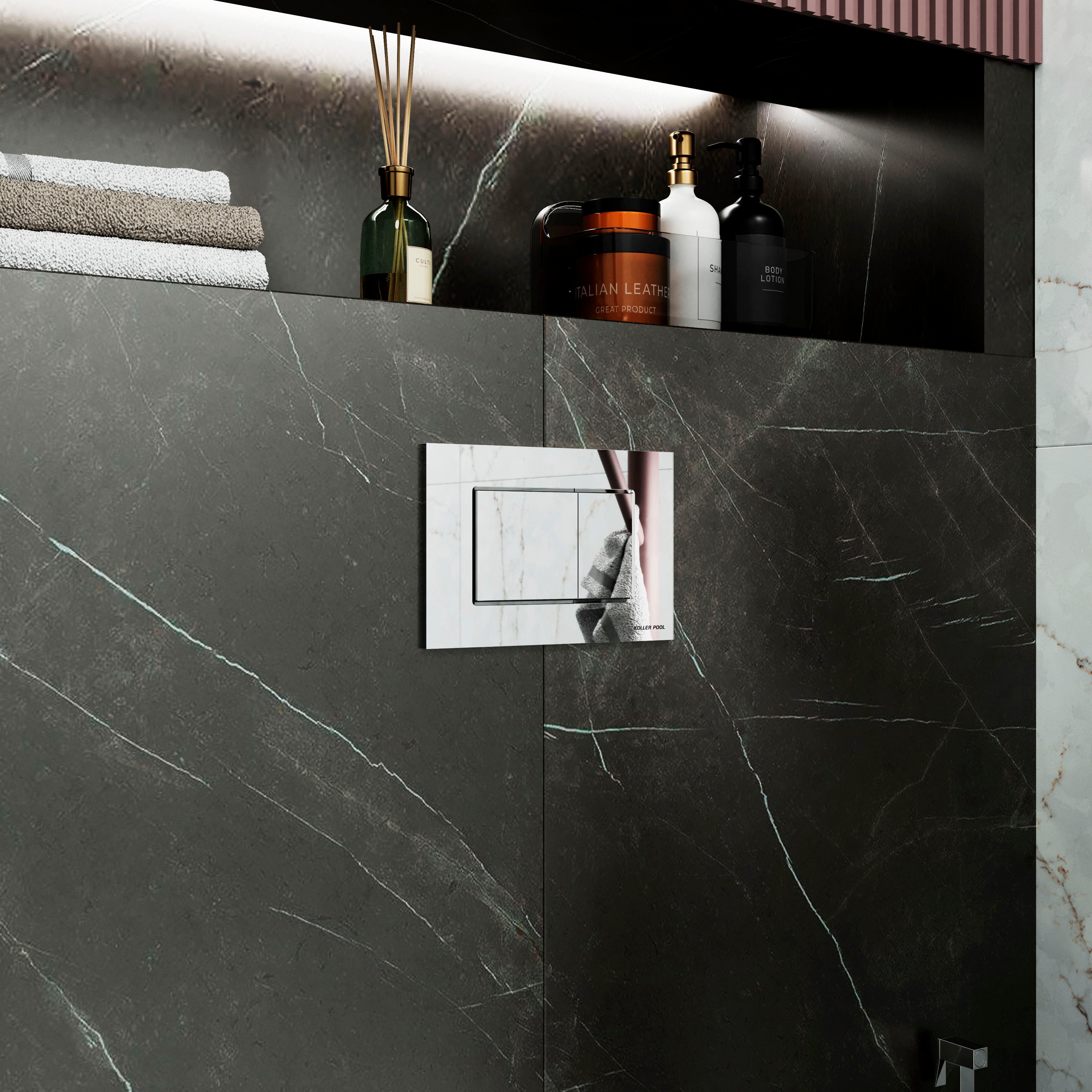 MIO панель змиву хром