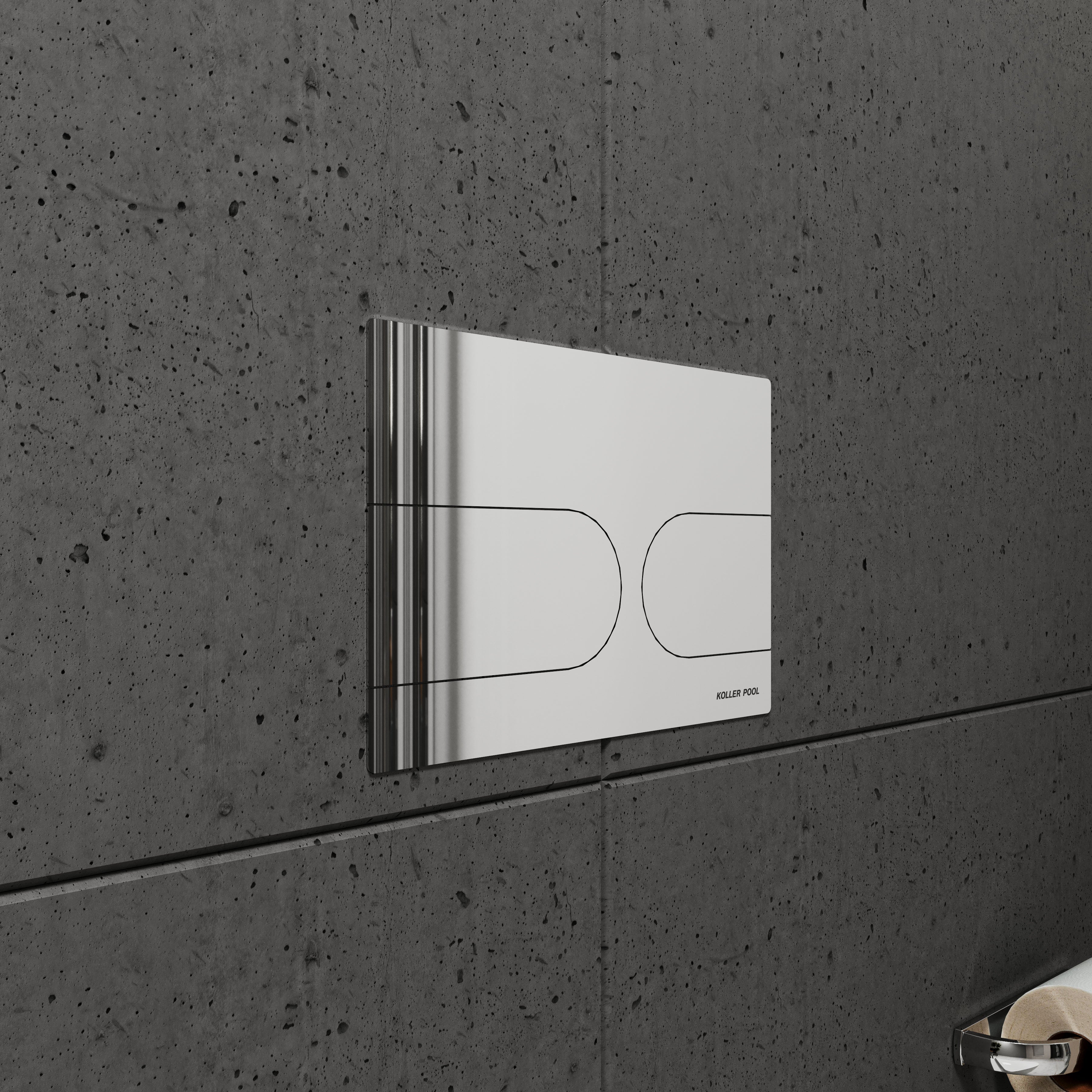PROXIMA M Placa de accionamiento, cromo