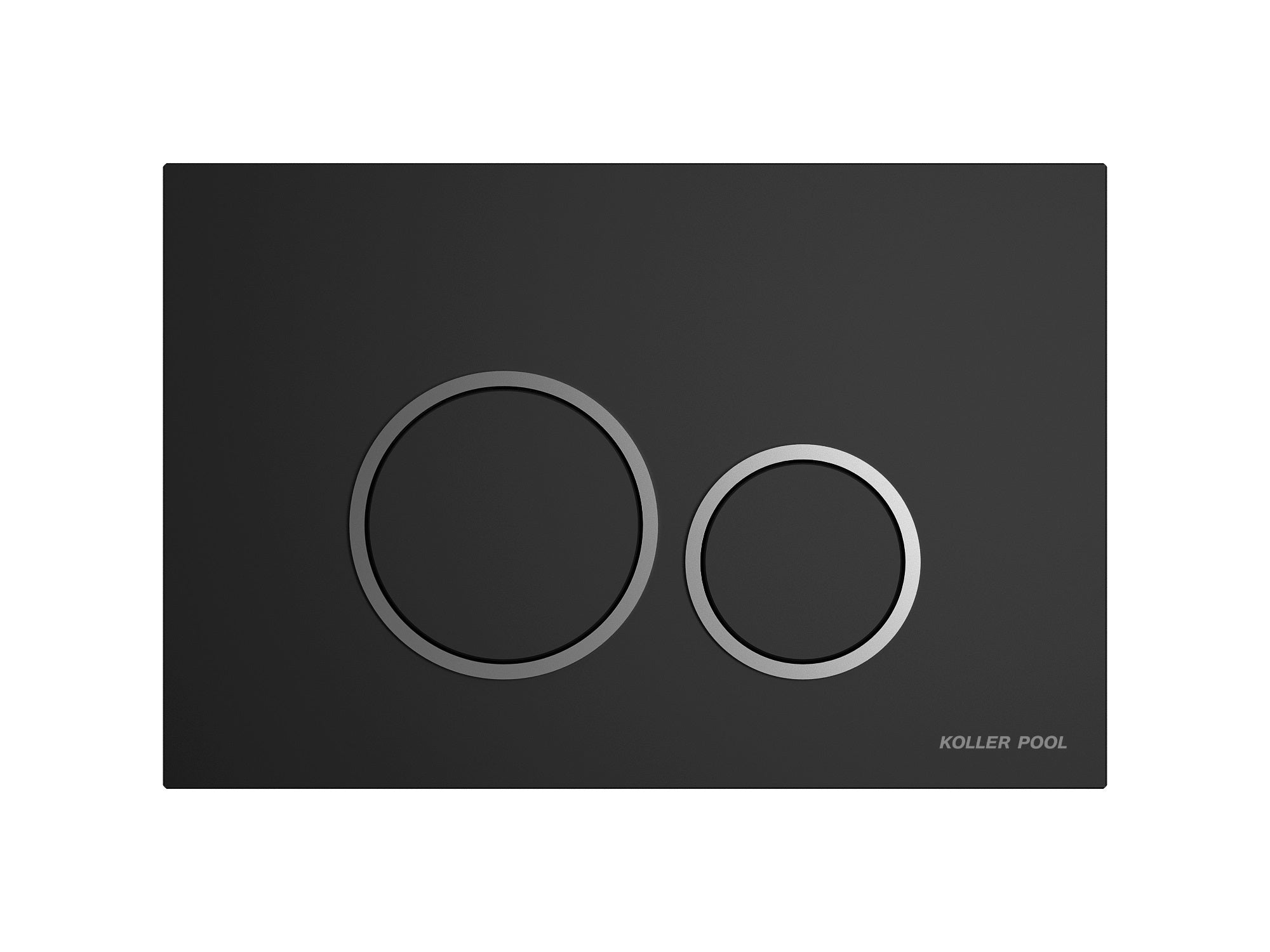 AQUALUX панель змиву чорний