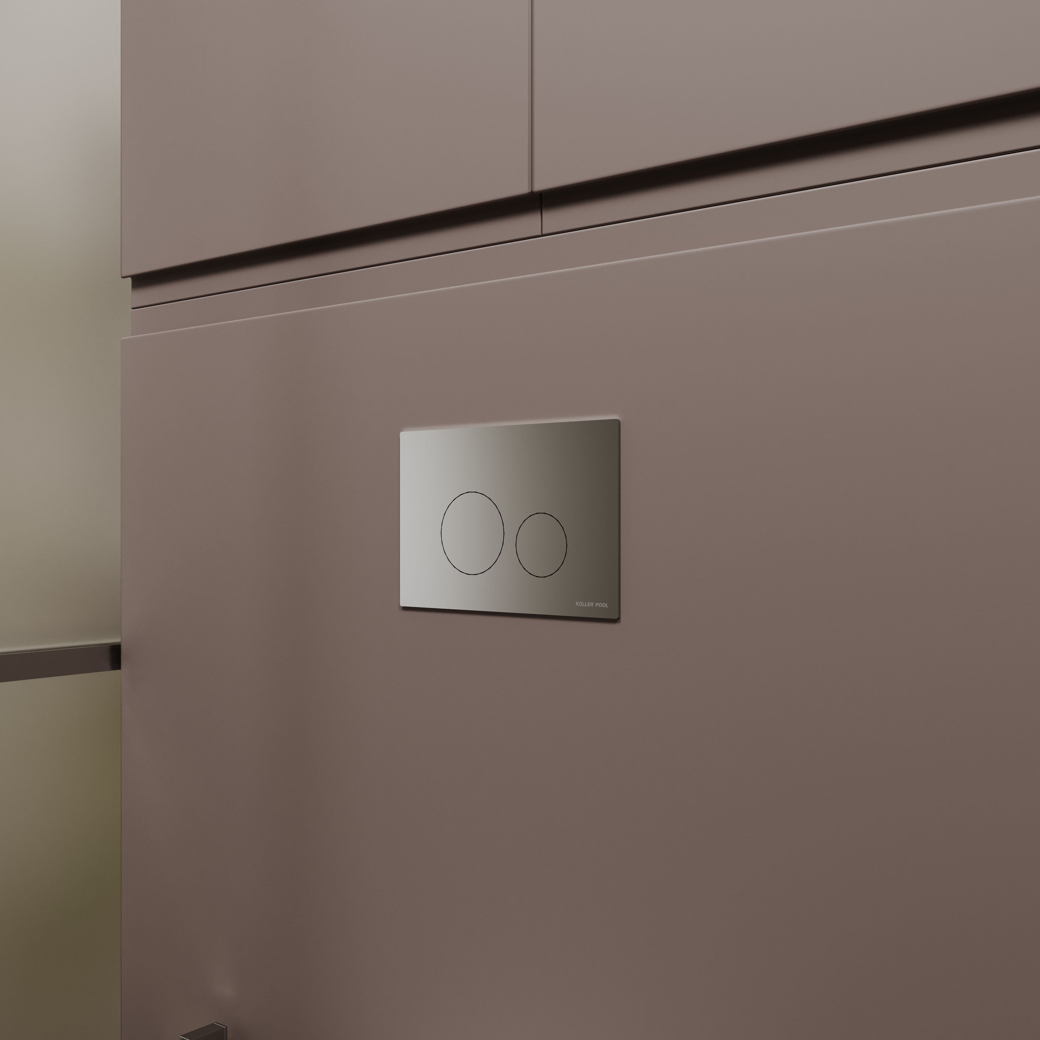 AQUA M панель змиву polished aluminum