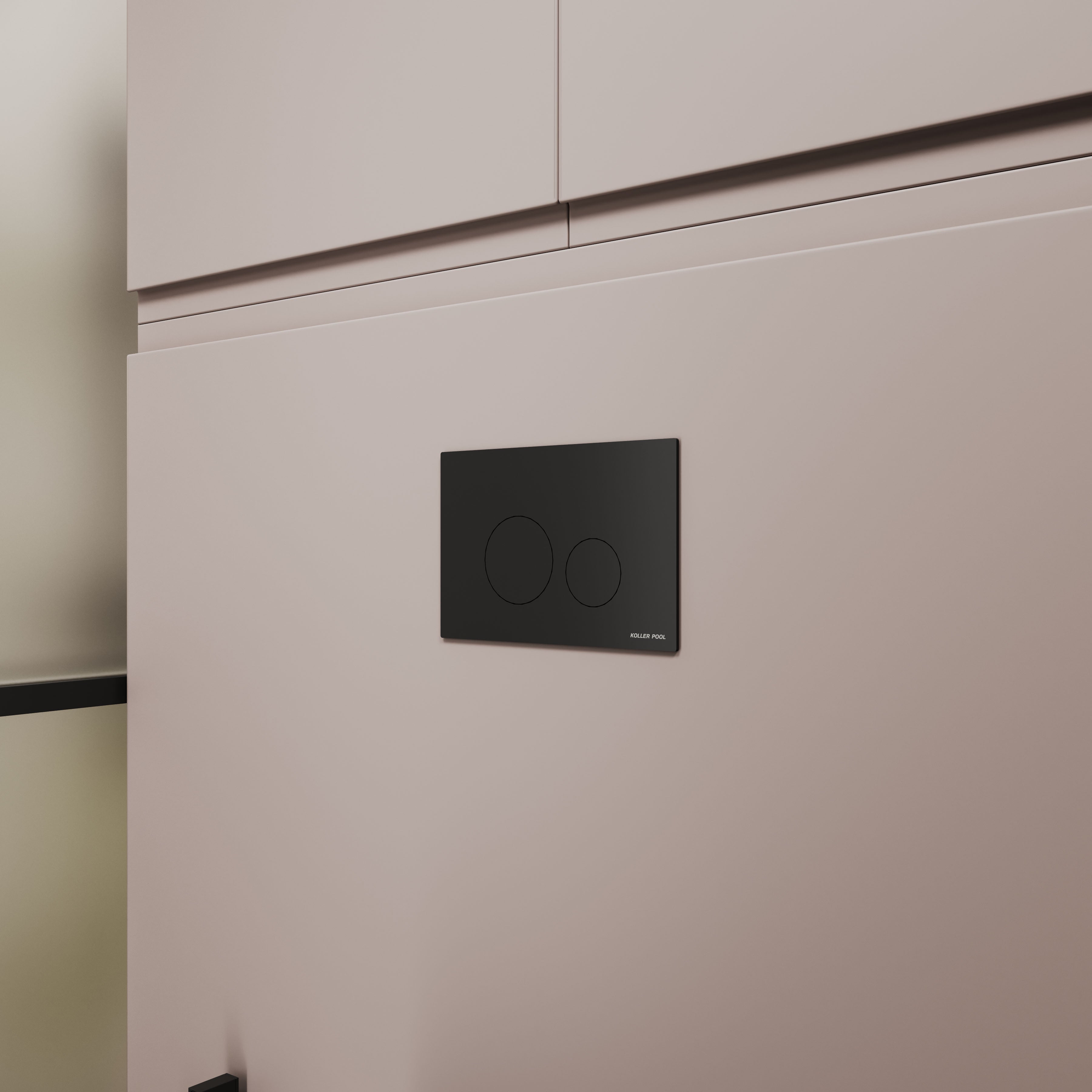 AQUA M панель змиву чорний матовий