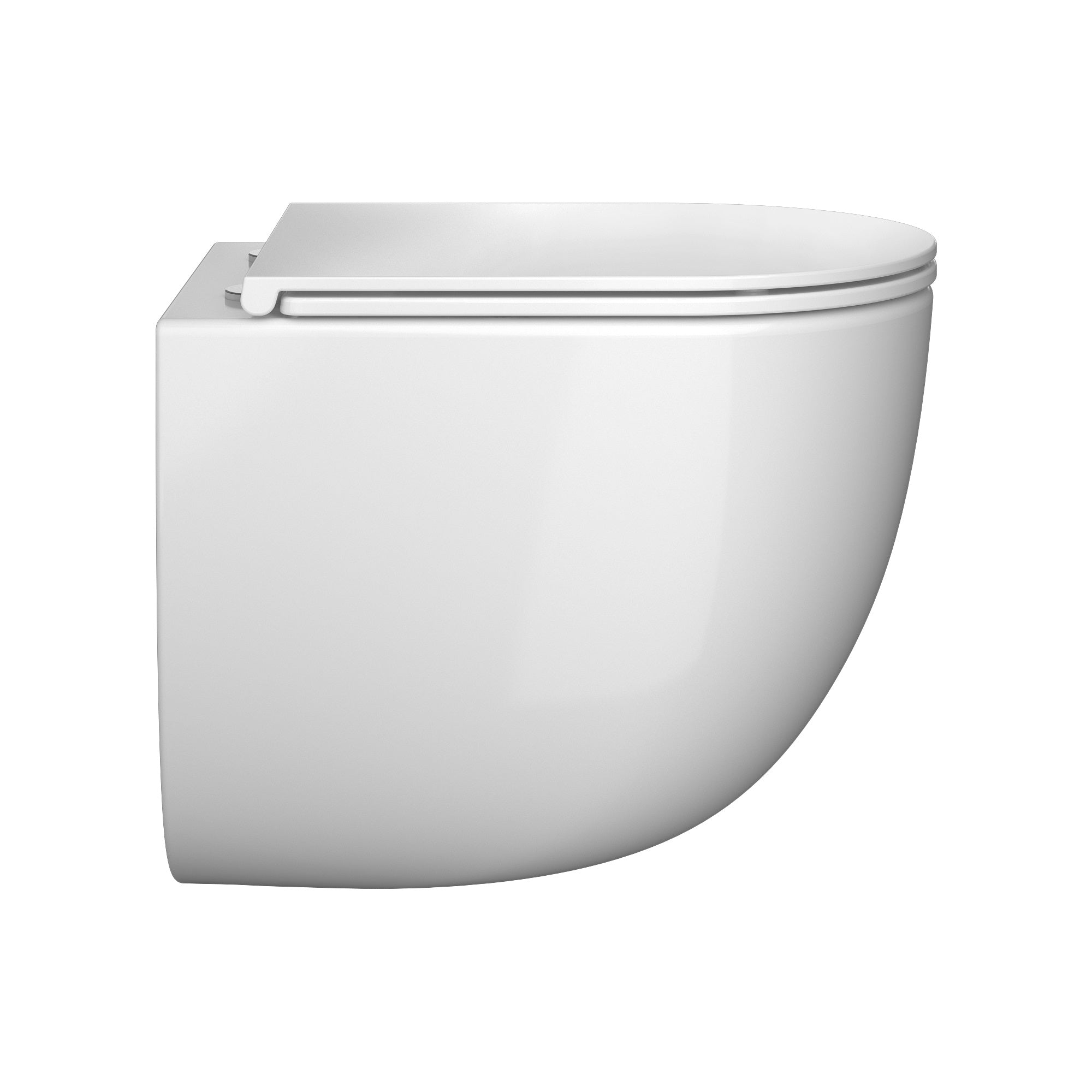 Závěsná toaleta ROUND PRO s tlumeným sklápěním sedátka (splachování Tornado 3.0)