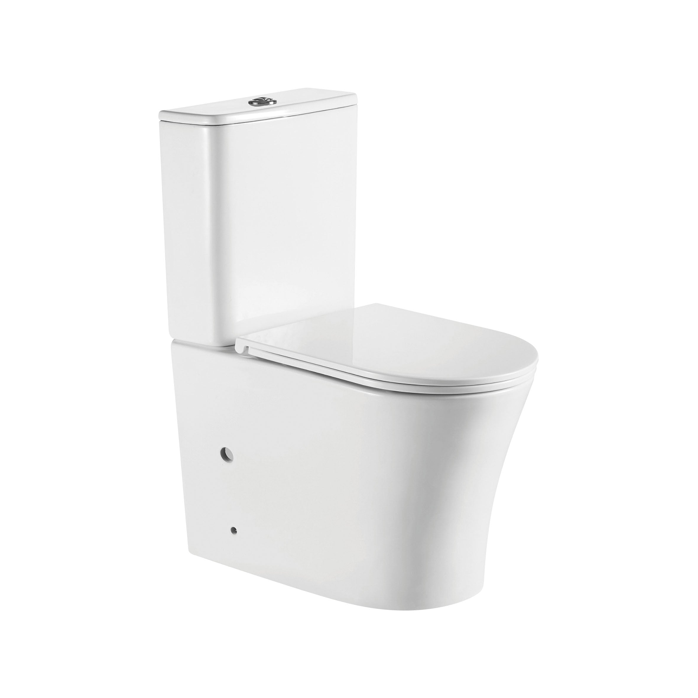 Sada PURE: stojící toaleta s tlumeným sklápěním sedátka + nádržka (splachování Tornado)