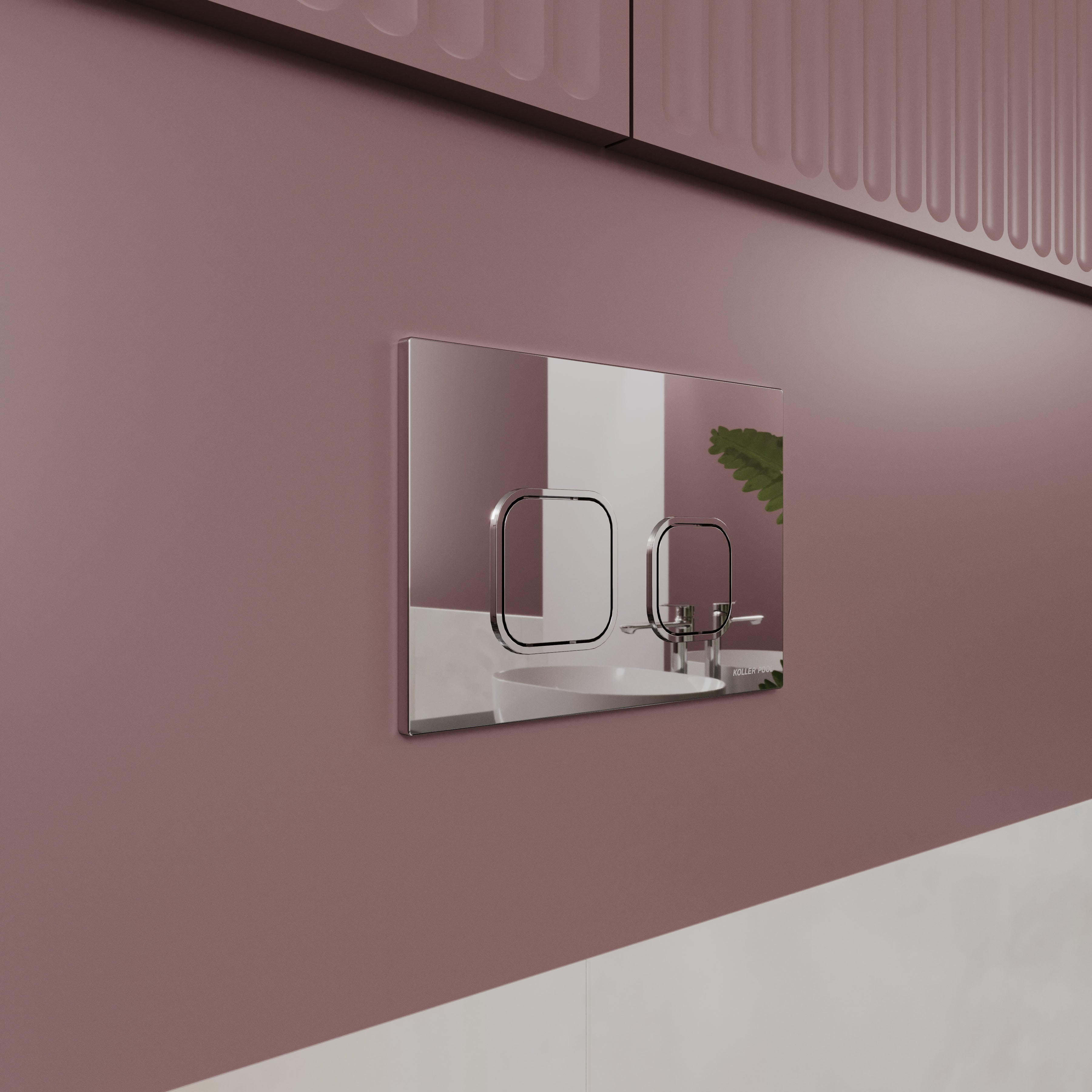 BASIS панель змиву хром