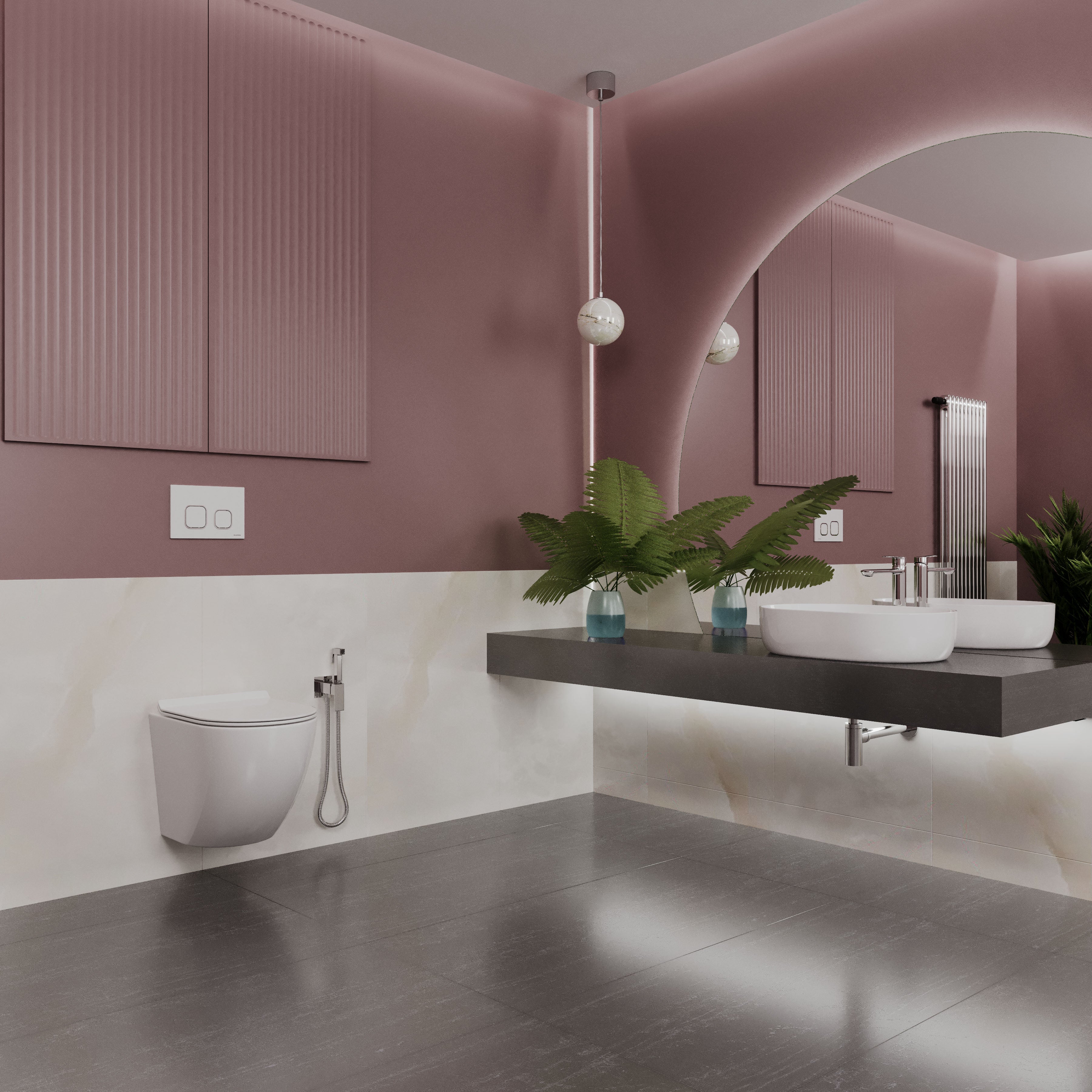 BASIS панель змиву білий