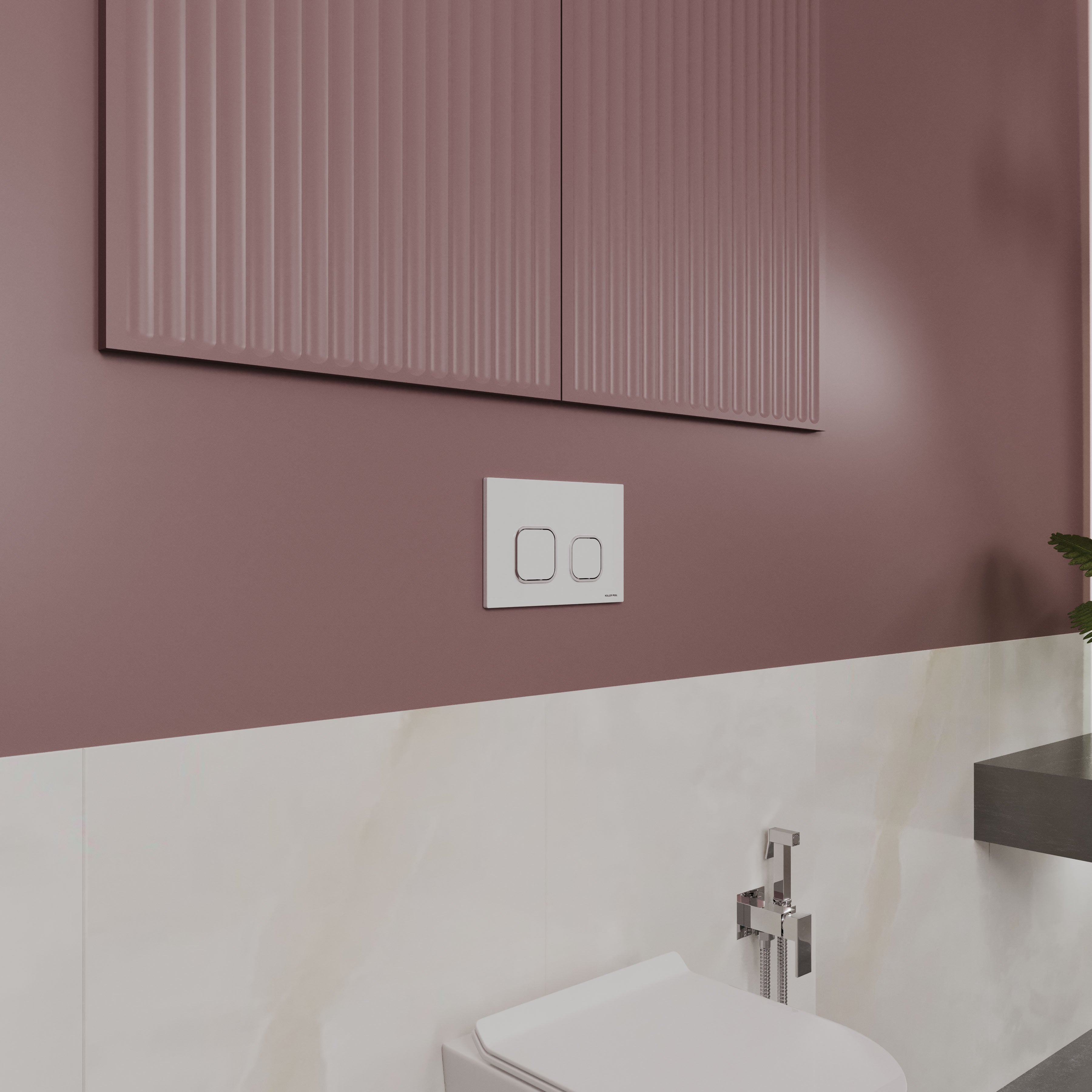 BASIS панель змиву білий