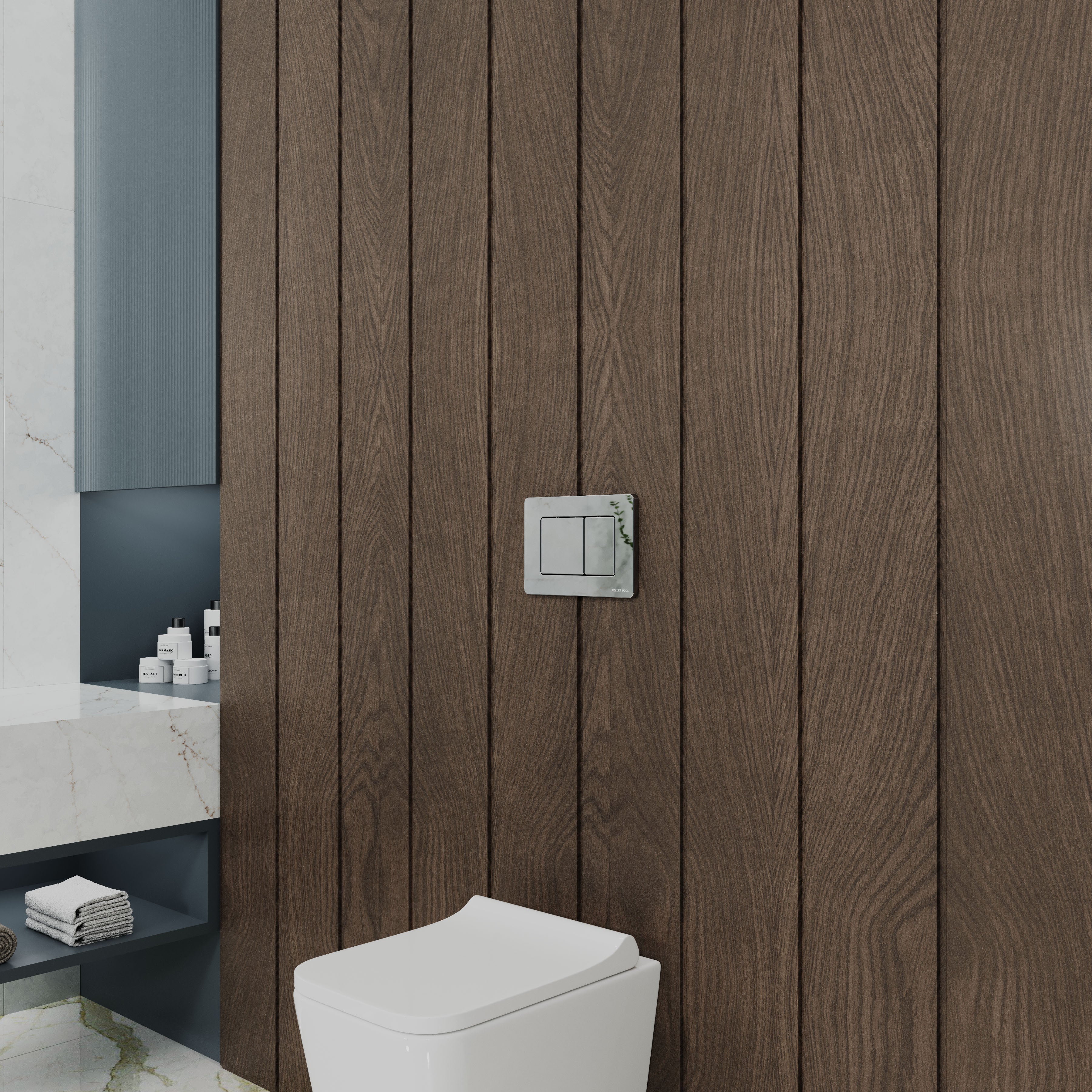 Panel de descarga TERA M cromado