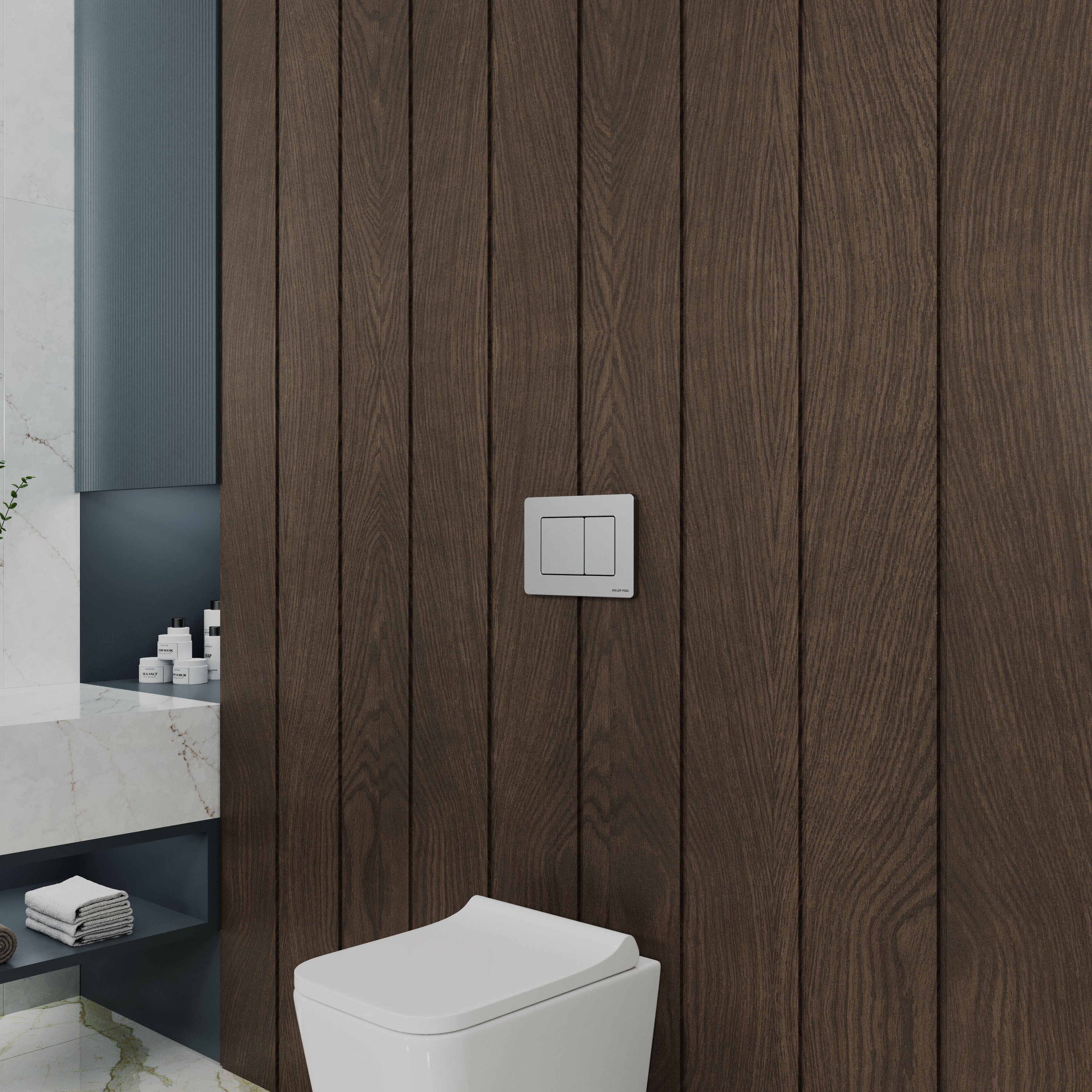 Panel de descarga TERA M de aluminio pulido