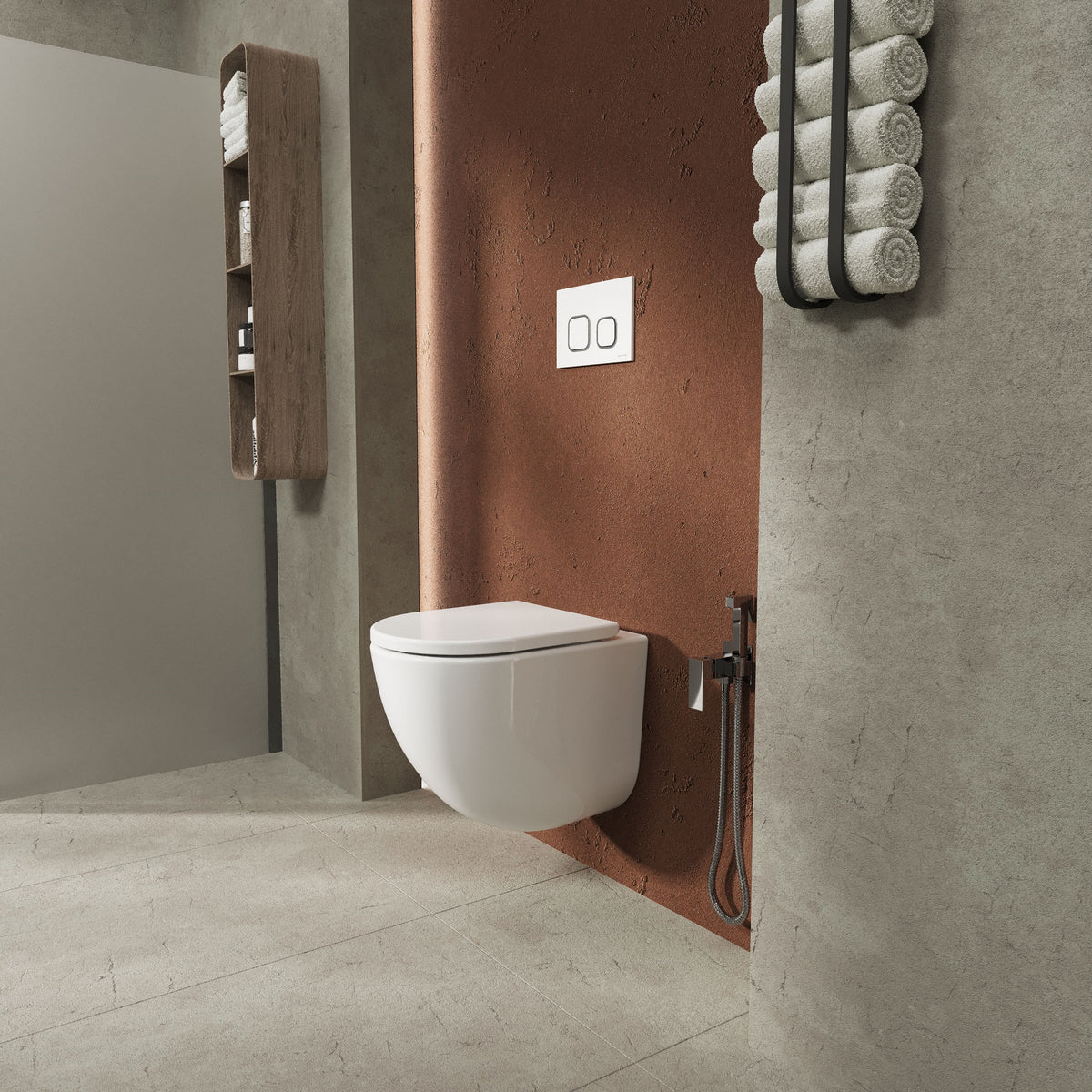 TWIN PRO závěsné WC se sedátkem Soft-close Middle Thick (splachování Tornado)