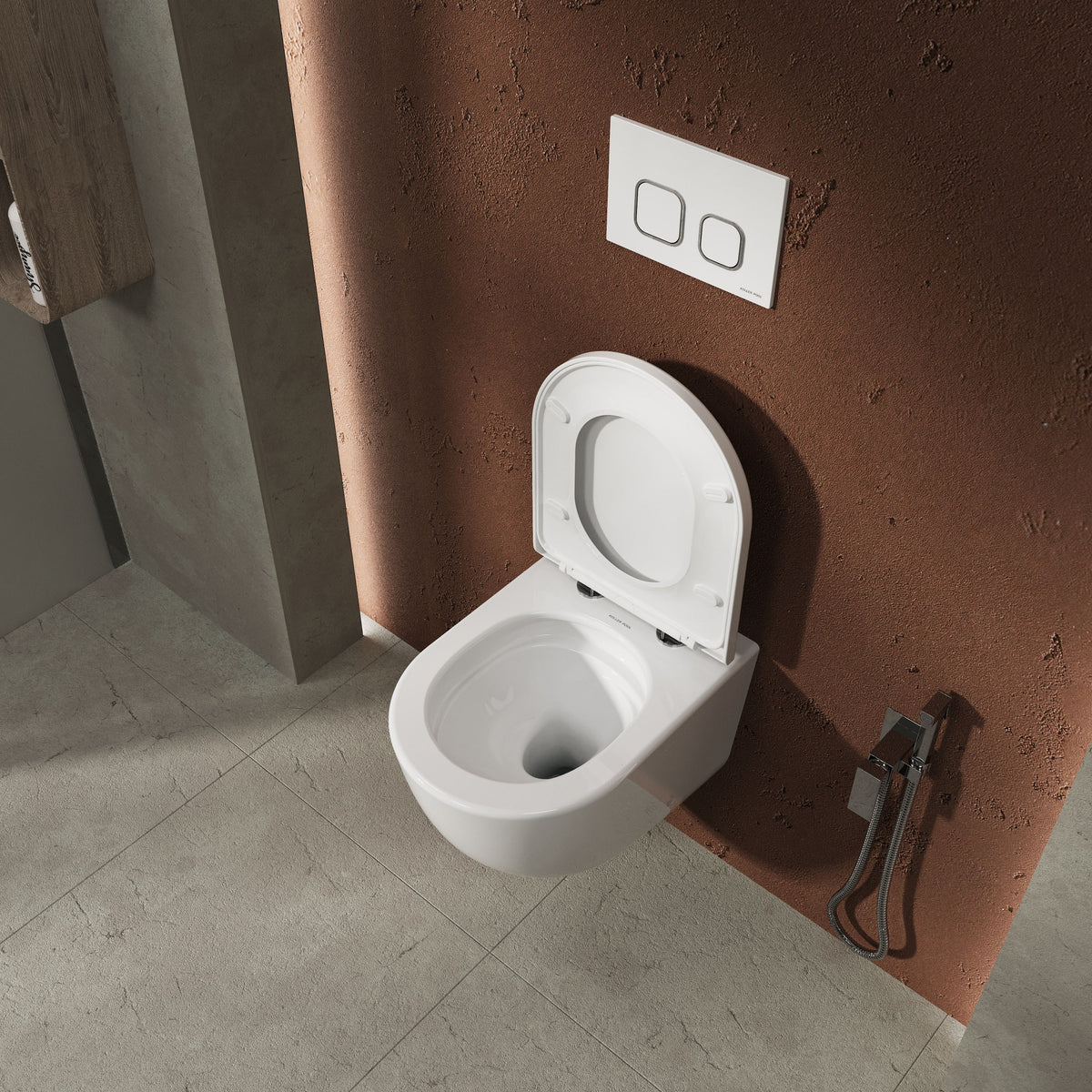 TWIN PRO závěsné WC se sedátkem Soft-close Middle Thick (splachování Tornado)