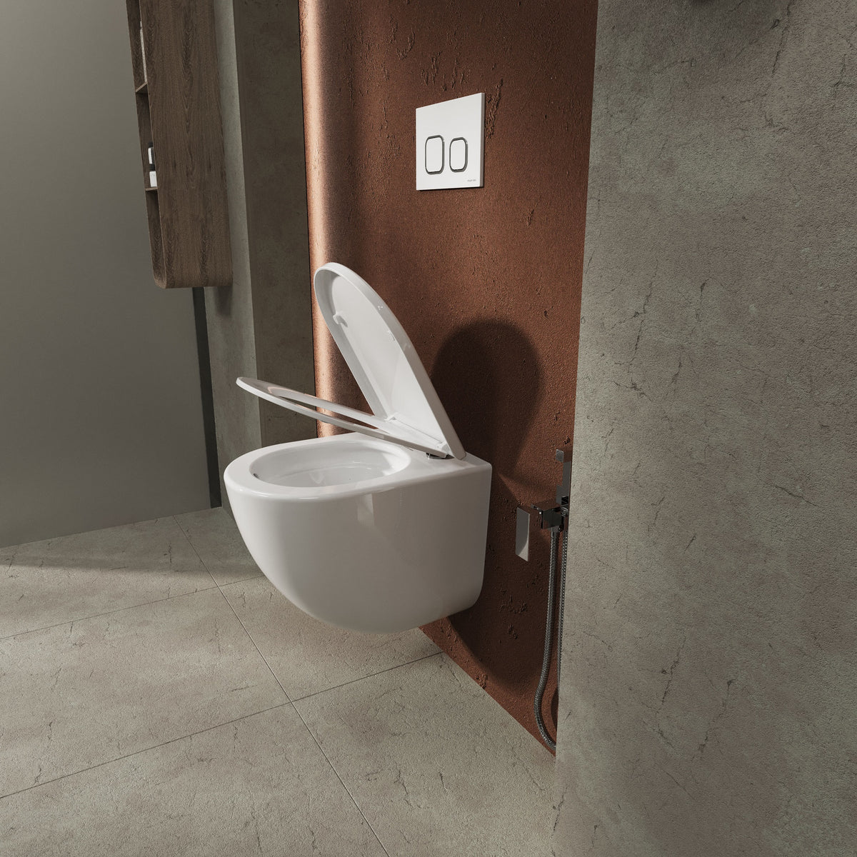 TWIN PRO závěsné WC se sedátkem Soft-close Middle Thick (splachování Tornado)