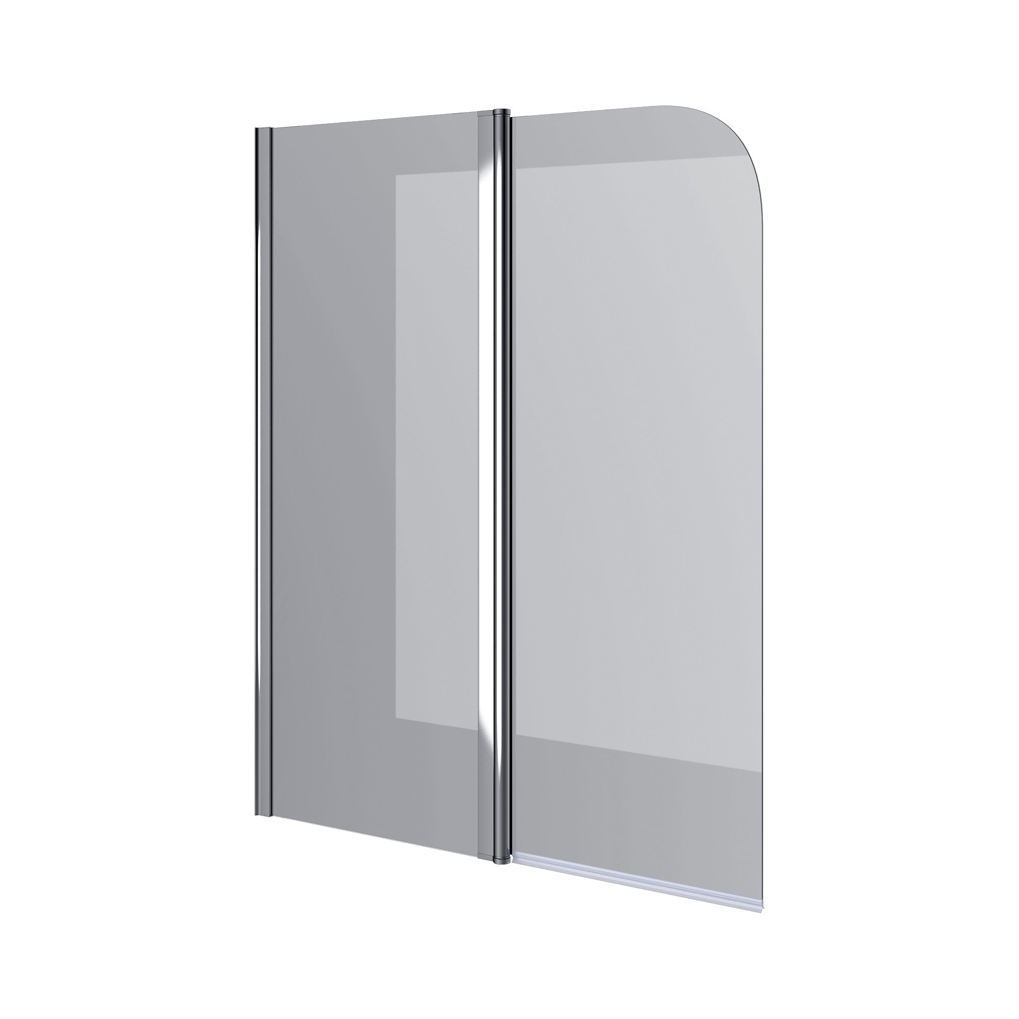 QP95 (left) Badewannenfaltwand zweiteilig 1150x1400 Chrom; Clear