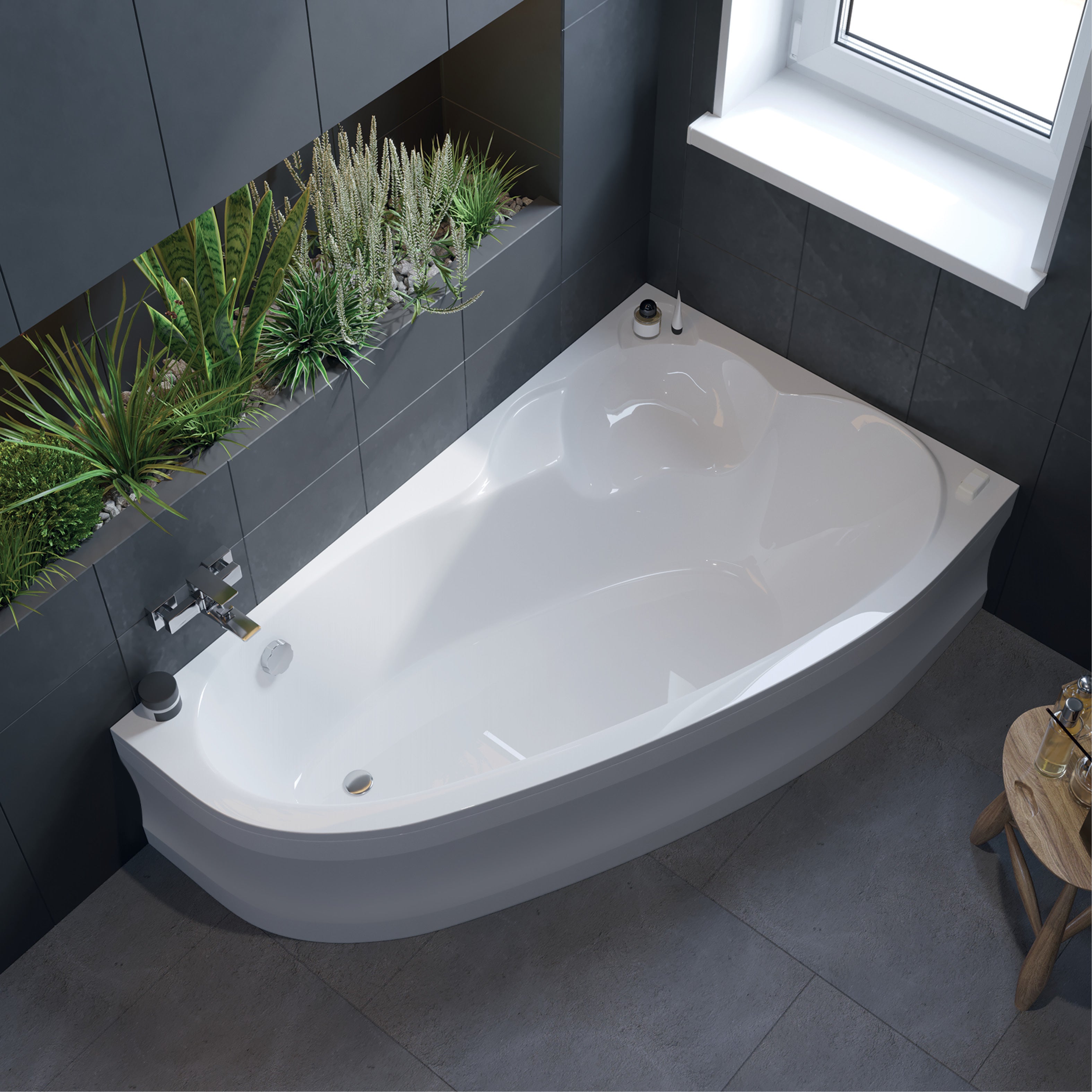 Bathtub Nadine 170x100 L