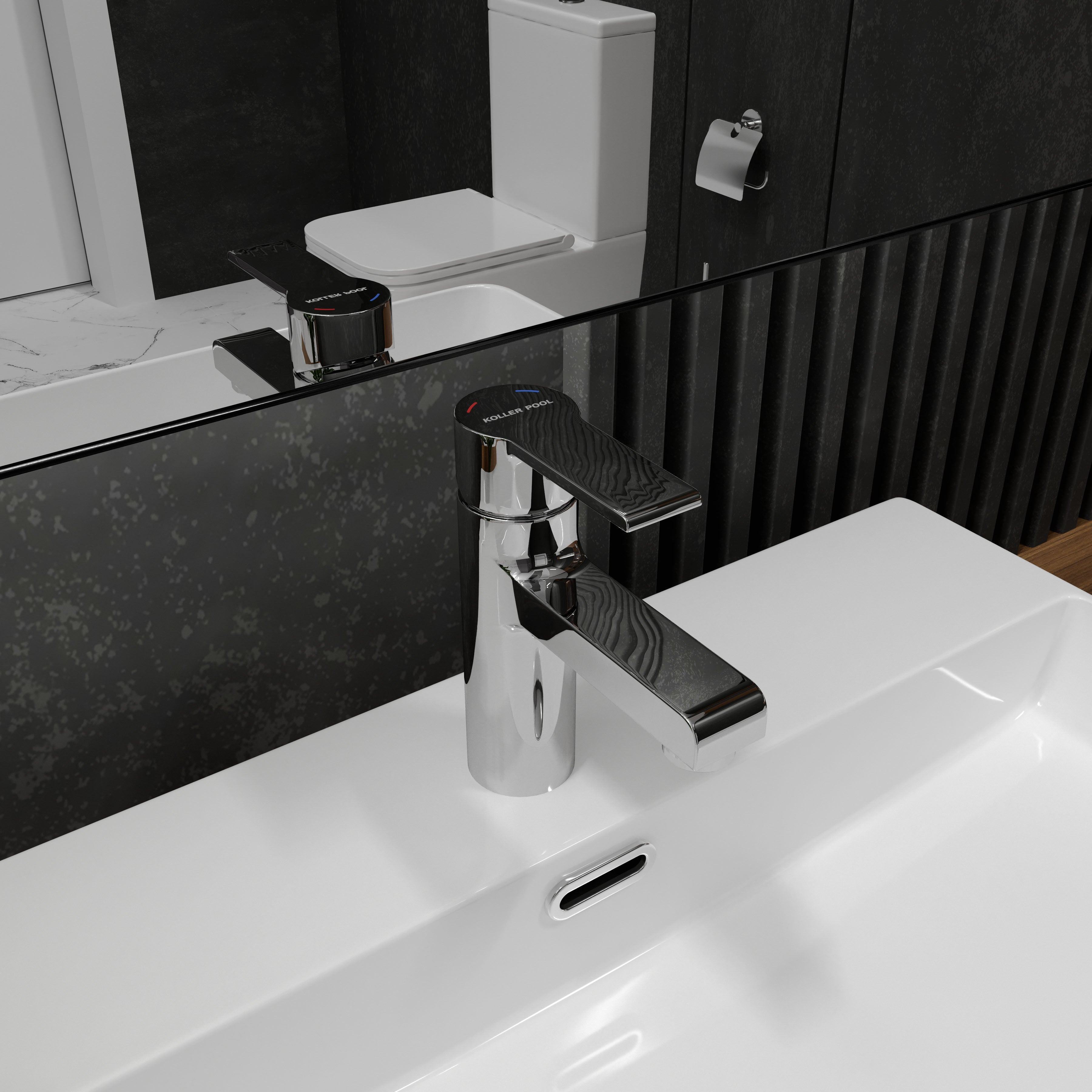 Kvadro Arc grifo monomando para lavabo de 35 mm