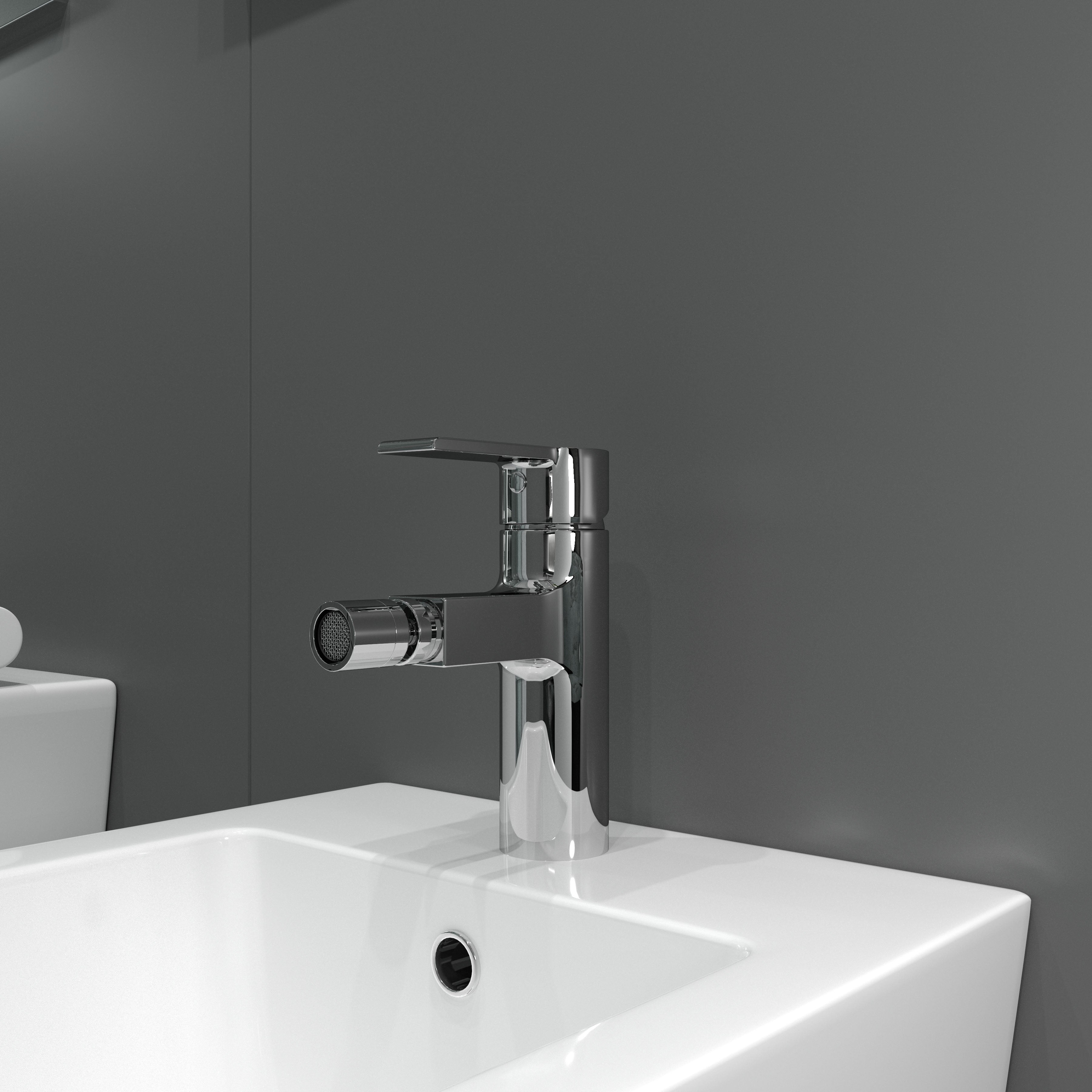 Kvadro Arc single-lever bidet faucet 35 mm