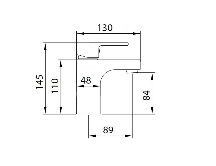 Round Arc single-lever washbasin faucet 35 mm