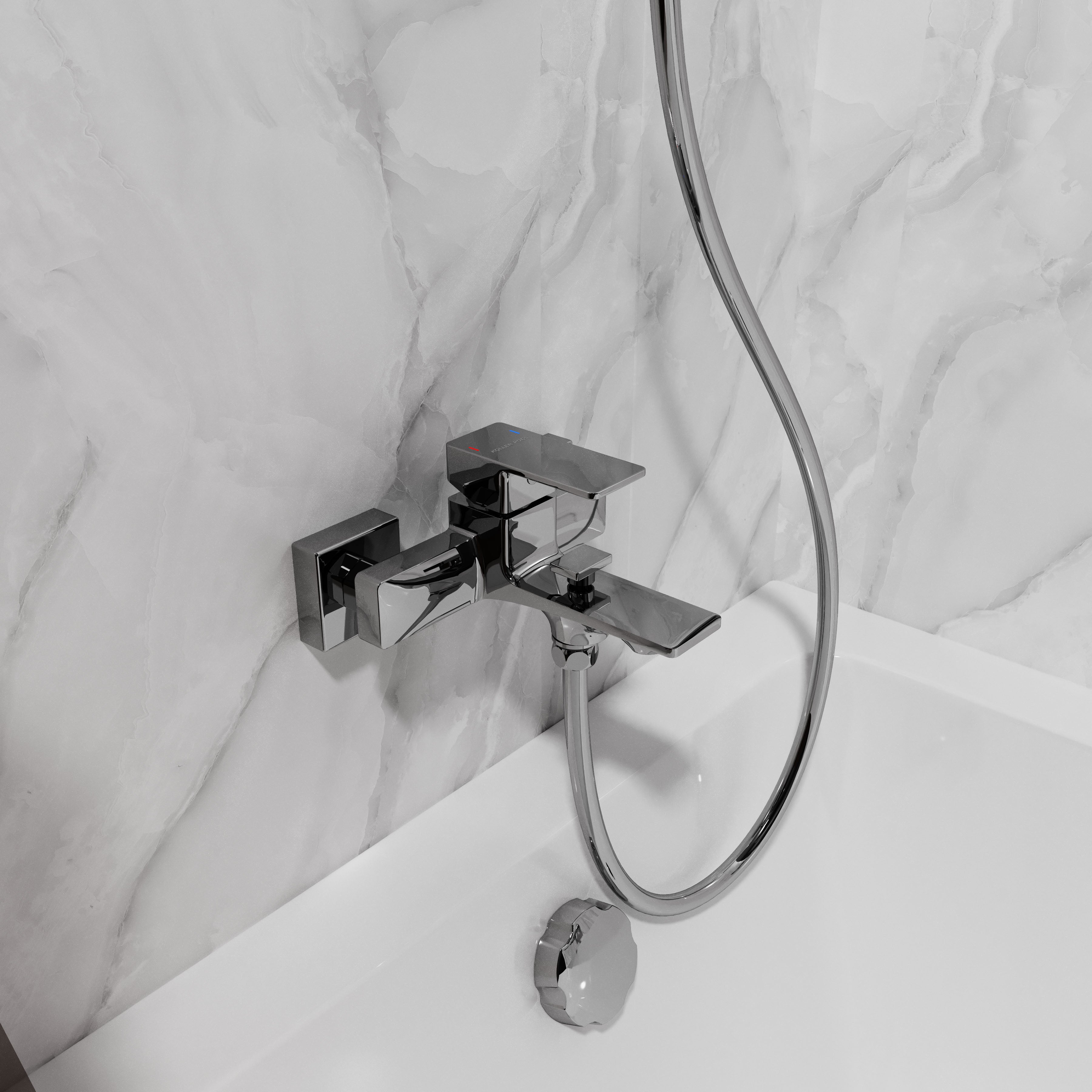 Neon single-lever bathtub faucet 35 mm