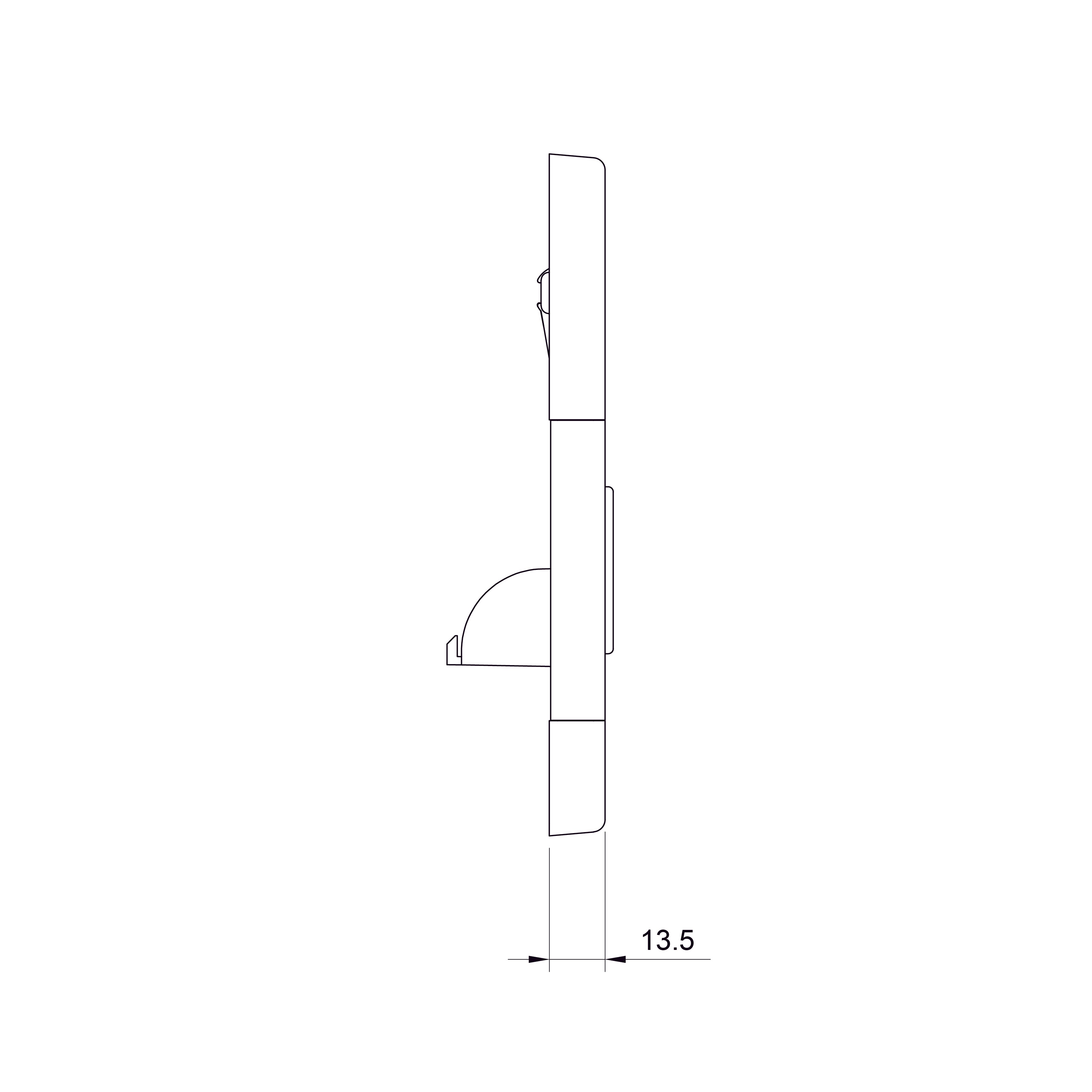 Orion панель змивання хром глянец