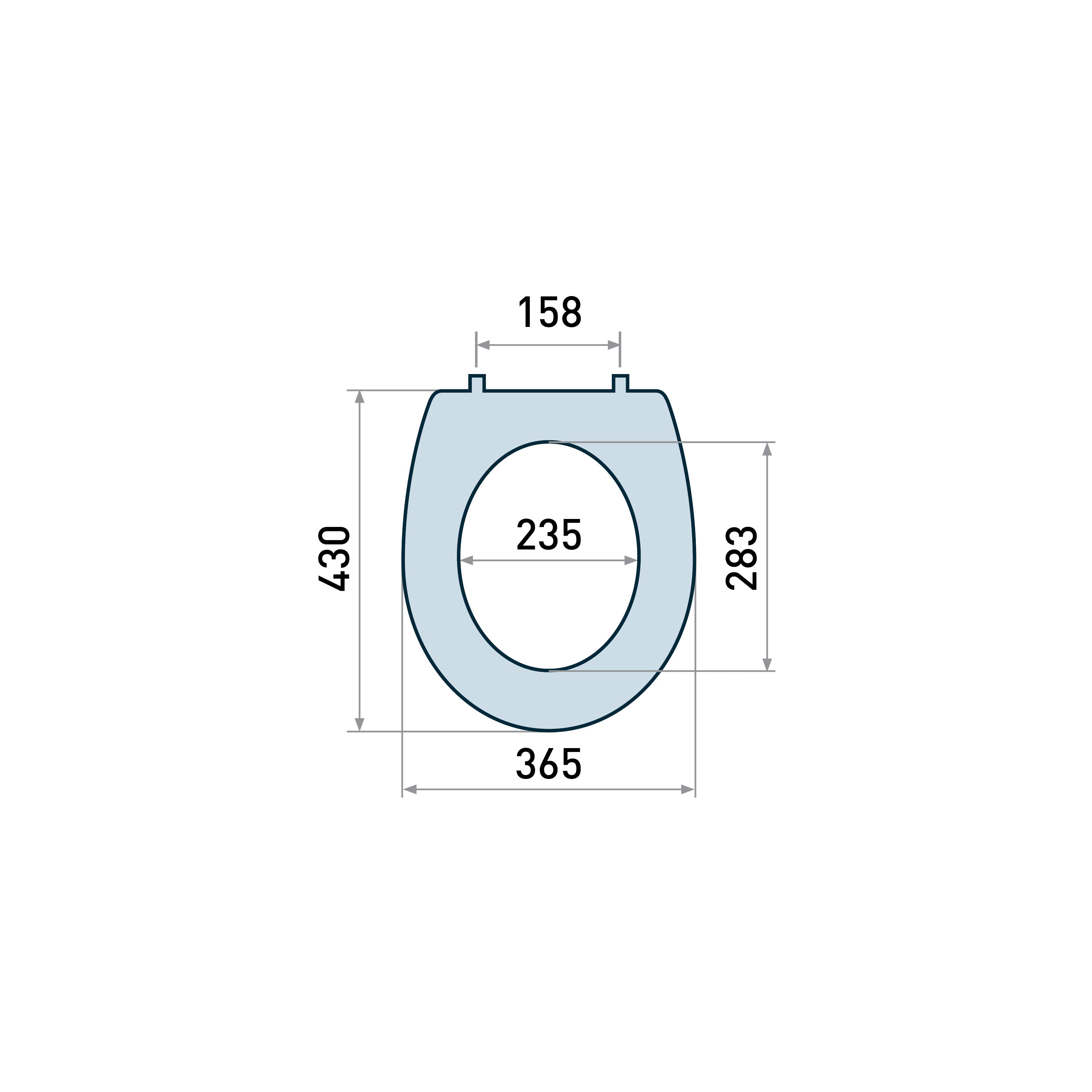 Simple C1 asiento para inodoro