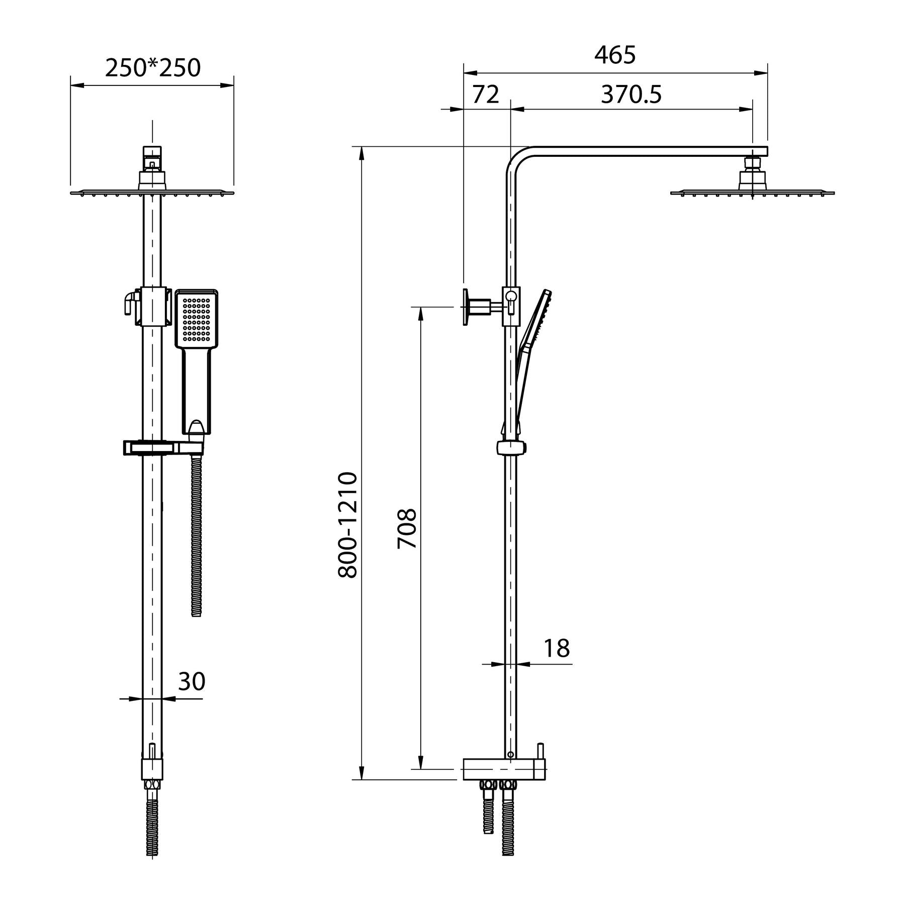 Neon sprchový sloup