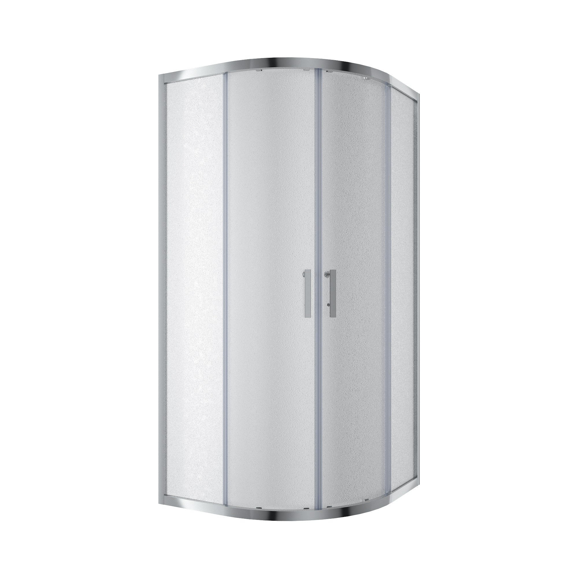 R90RG ROUND quadrant shower enclosure 900x900x1900 mm, grape glass