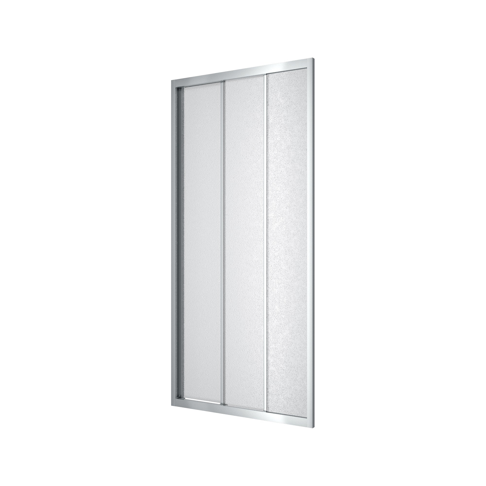 TT90G Puerta de ducha Trend de tres secciones 900x1900 mm, cristal grape