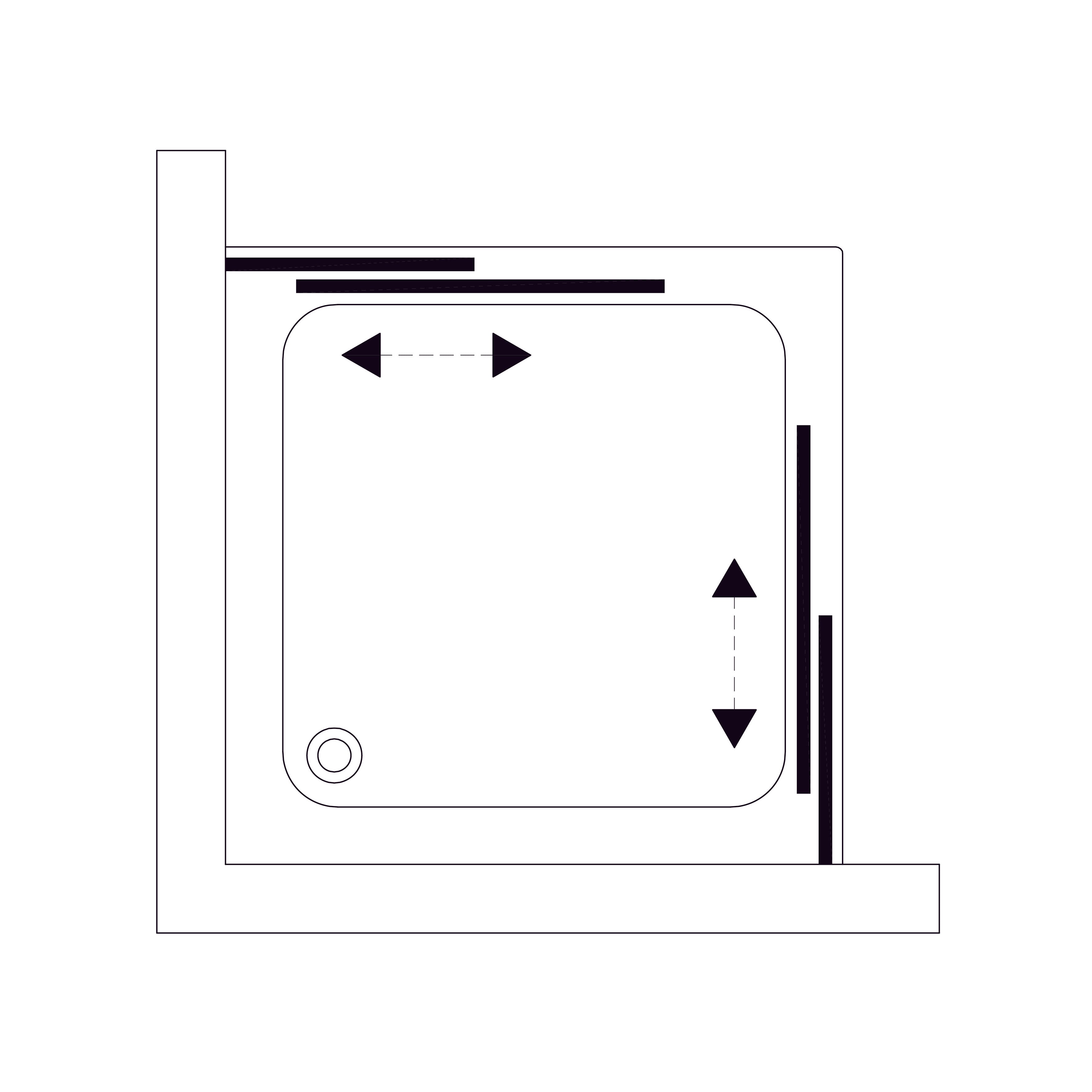 G90SG Душова кабіна GRACE квадратна 900x900x1900 мм скло grape