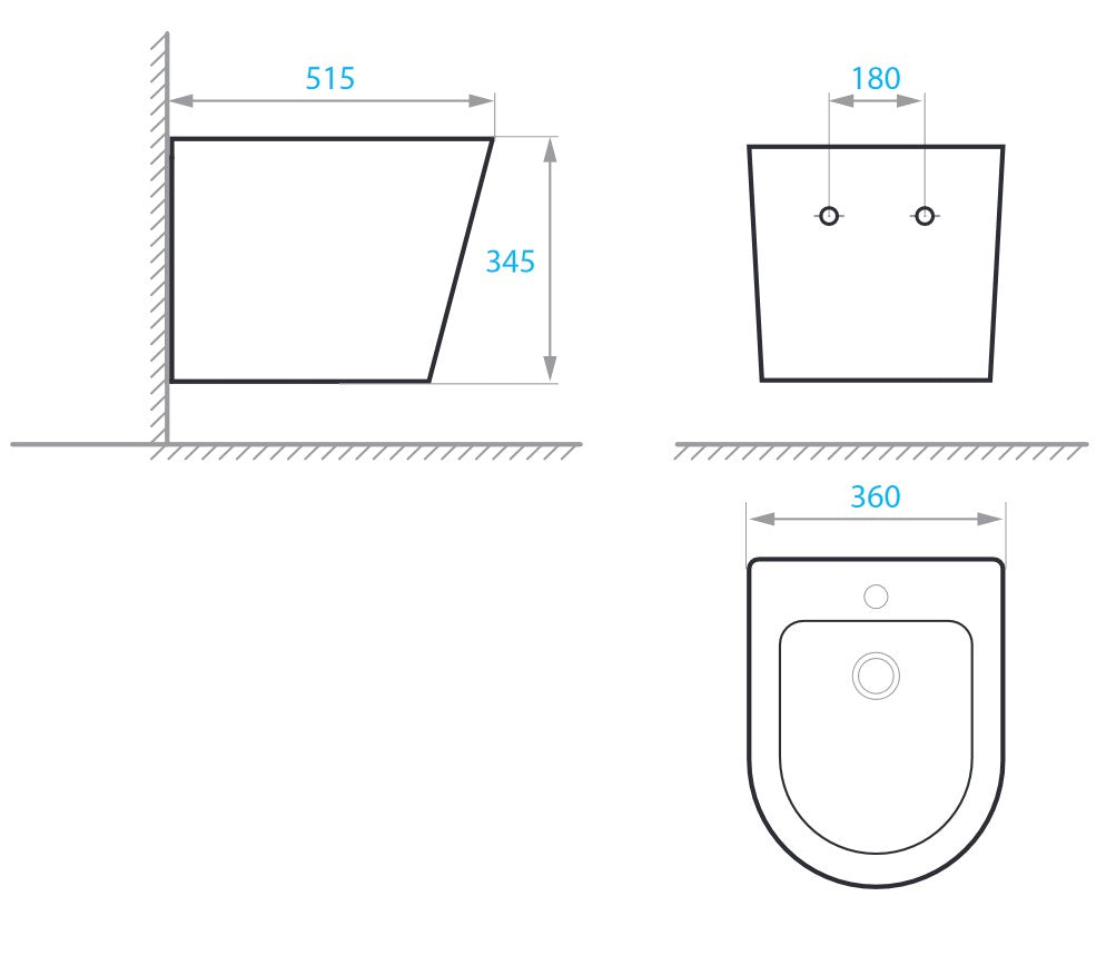 Orion bidé suspendido