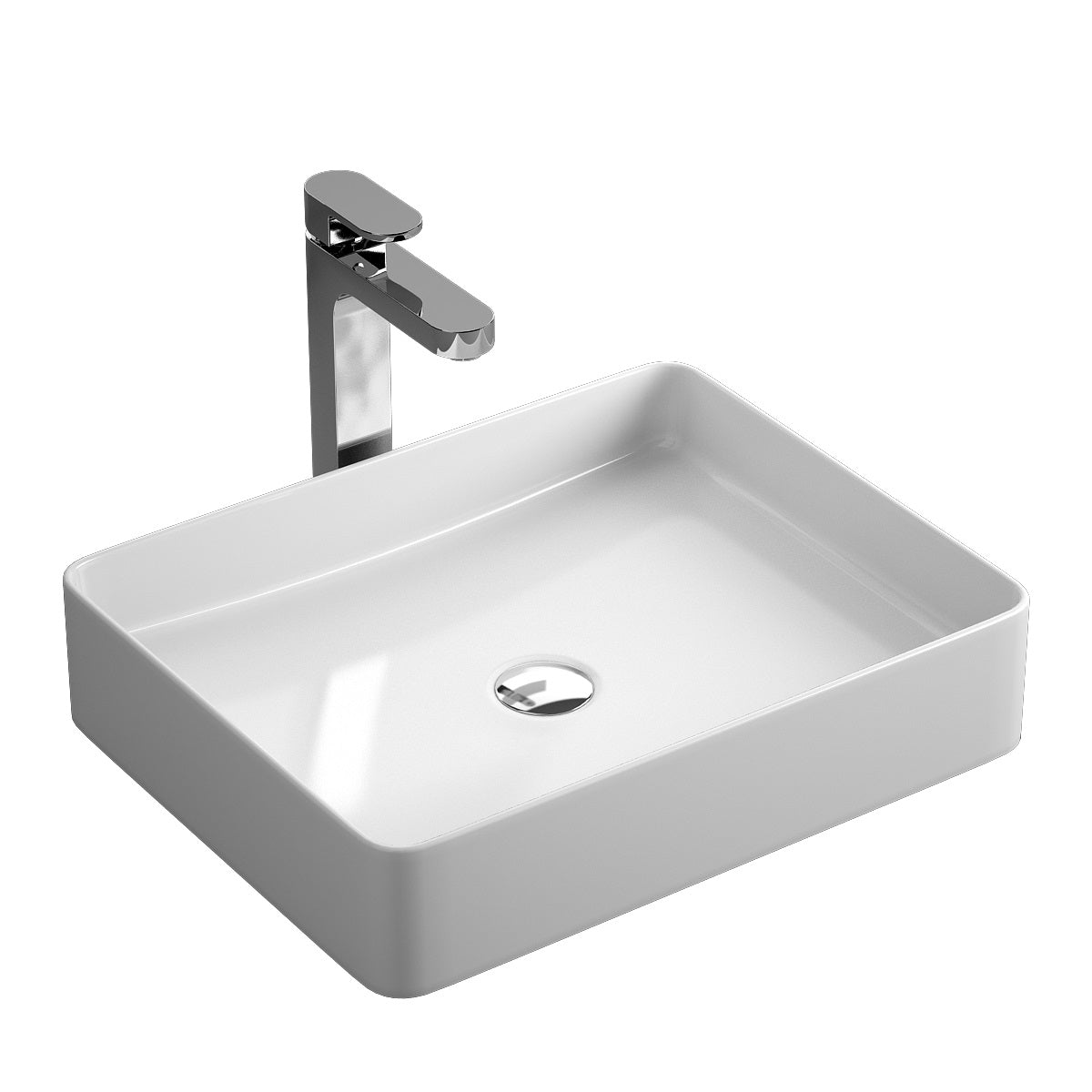 Kvadro umyvadlo na desku 510x405 mm