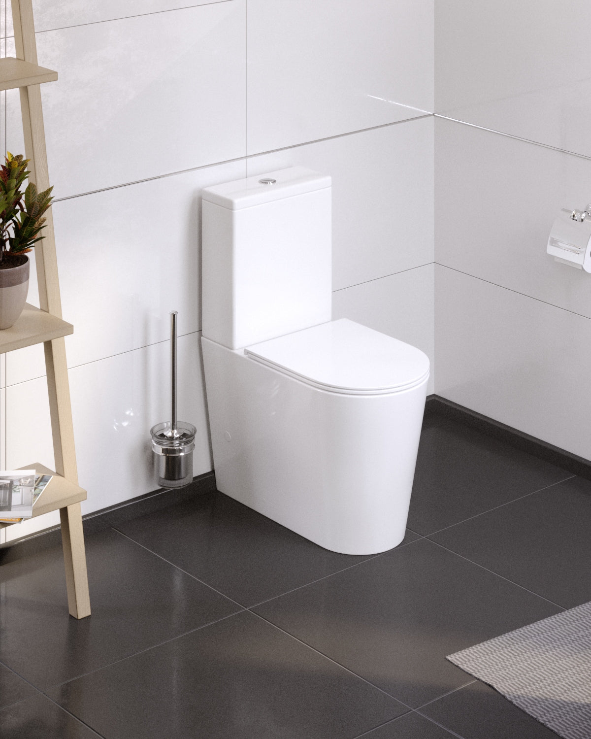 Orion Сompact: floor-standing toilet with Soft-close seat + cistern