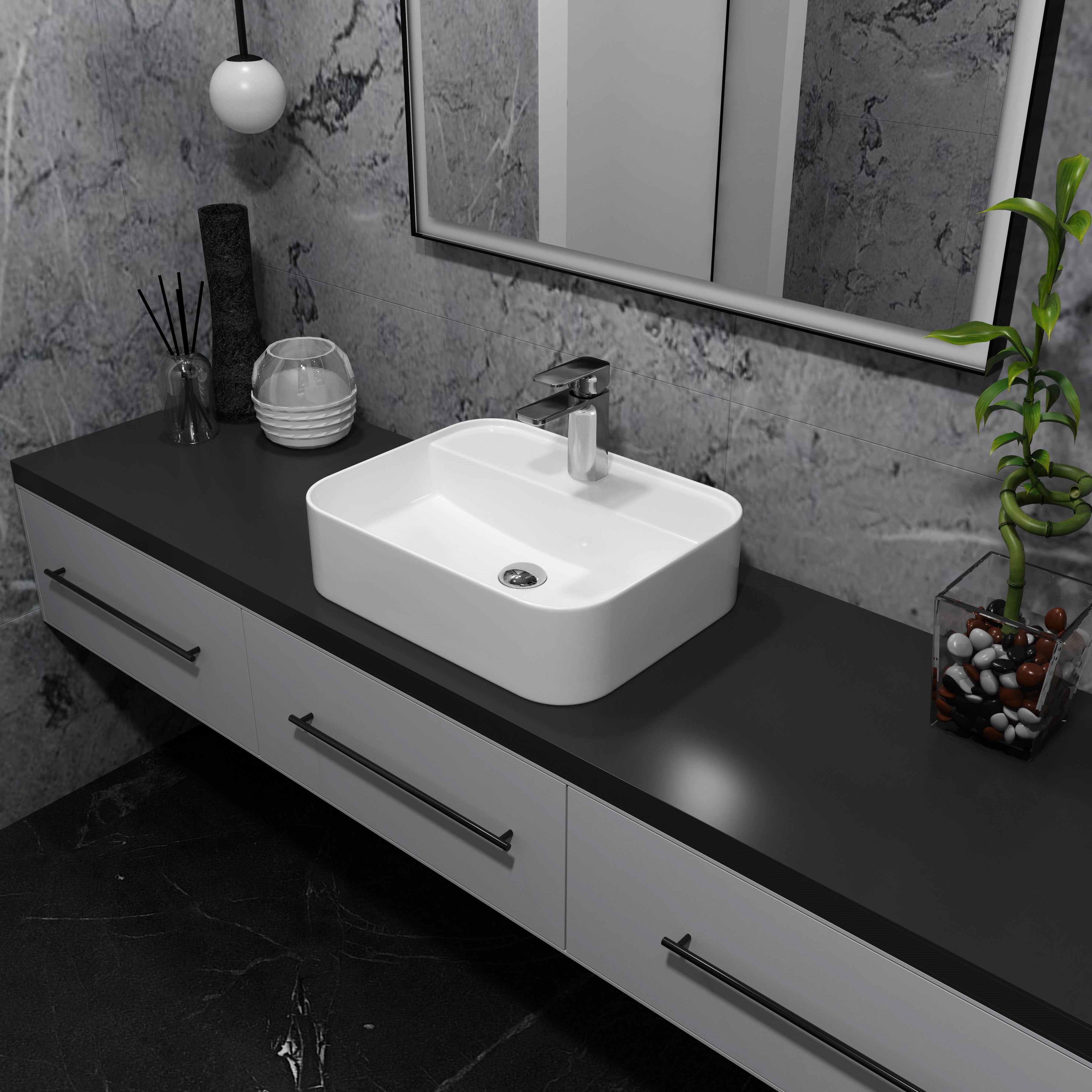 Trend umyvadlo na desku 505x400 mm