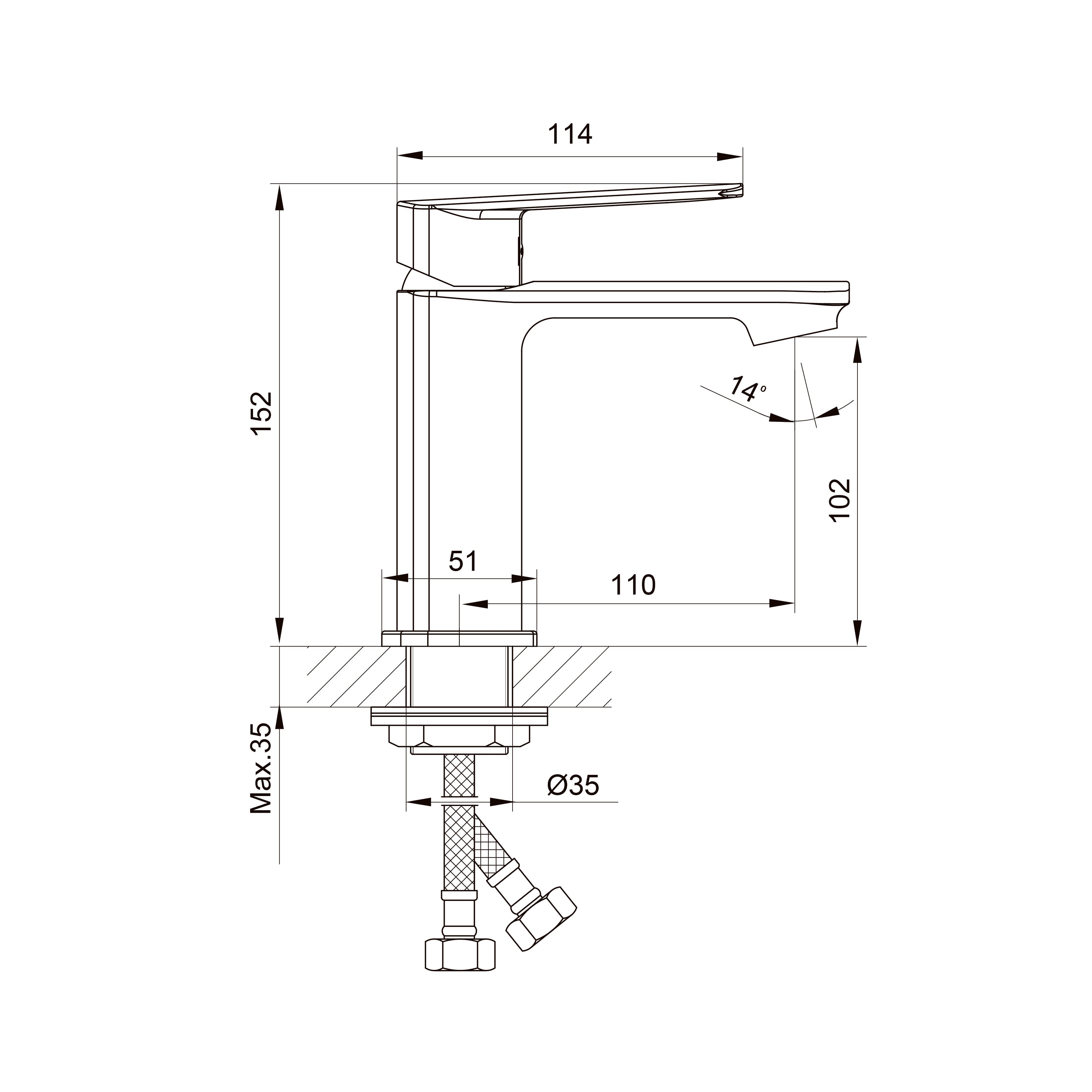 Style grifo para lavabo