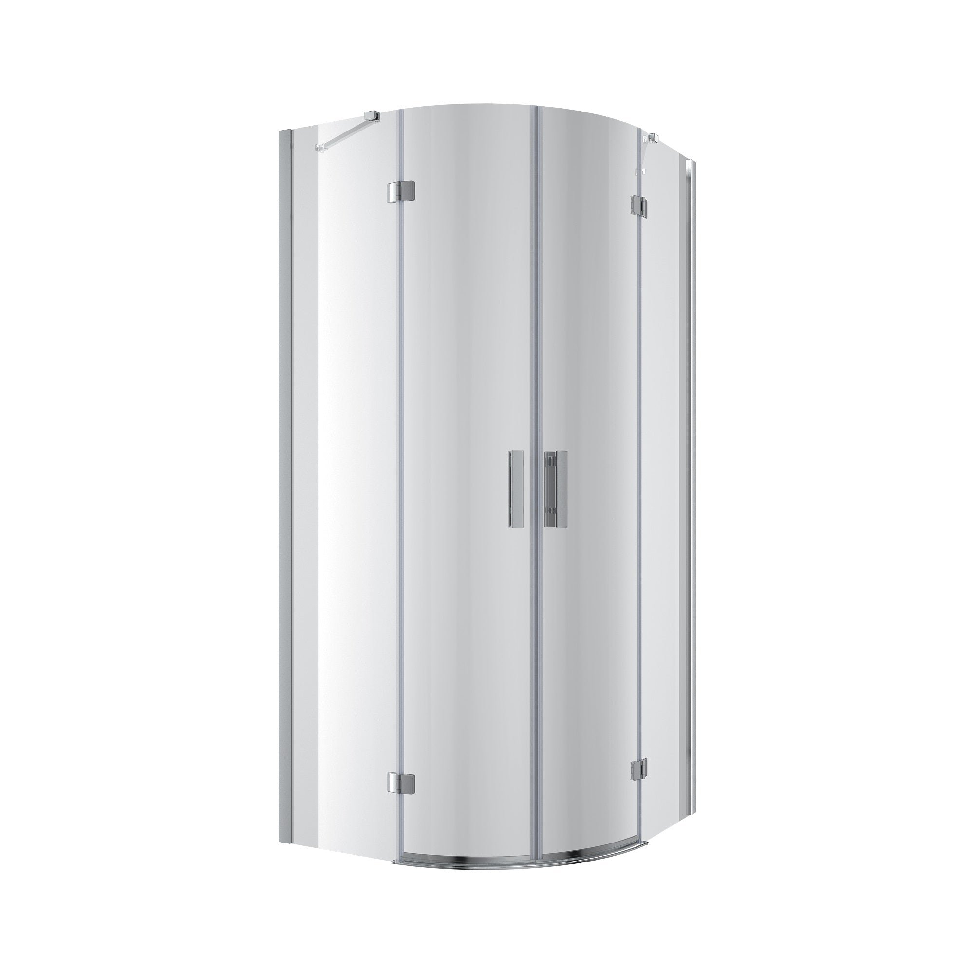 K90RC-2 Sprchový kout Kvadro půlkruhový 900×900×1950 mm sklo clear