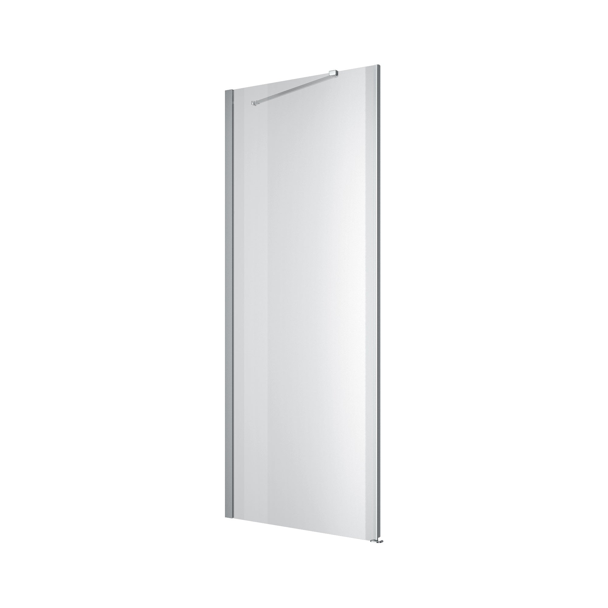 K80PC Pevná stěna Kvadro 800×1950 mm sklo clear
